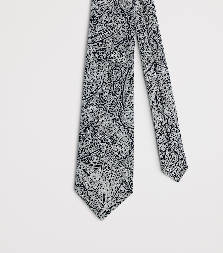 Dunhill Silk Paisley Tie Ink Image 2
