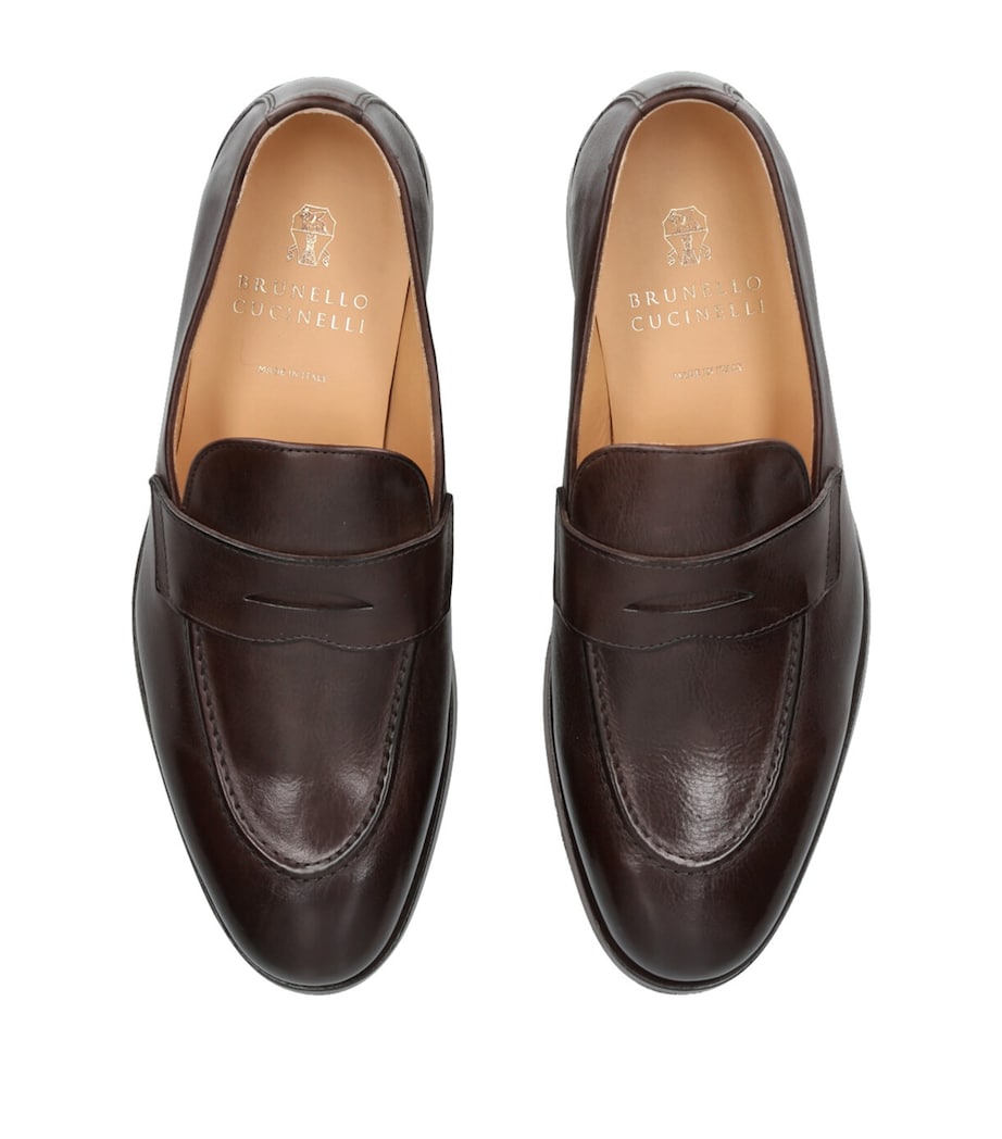 Leather Loafers DARK BROWN Image 4
