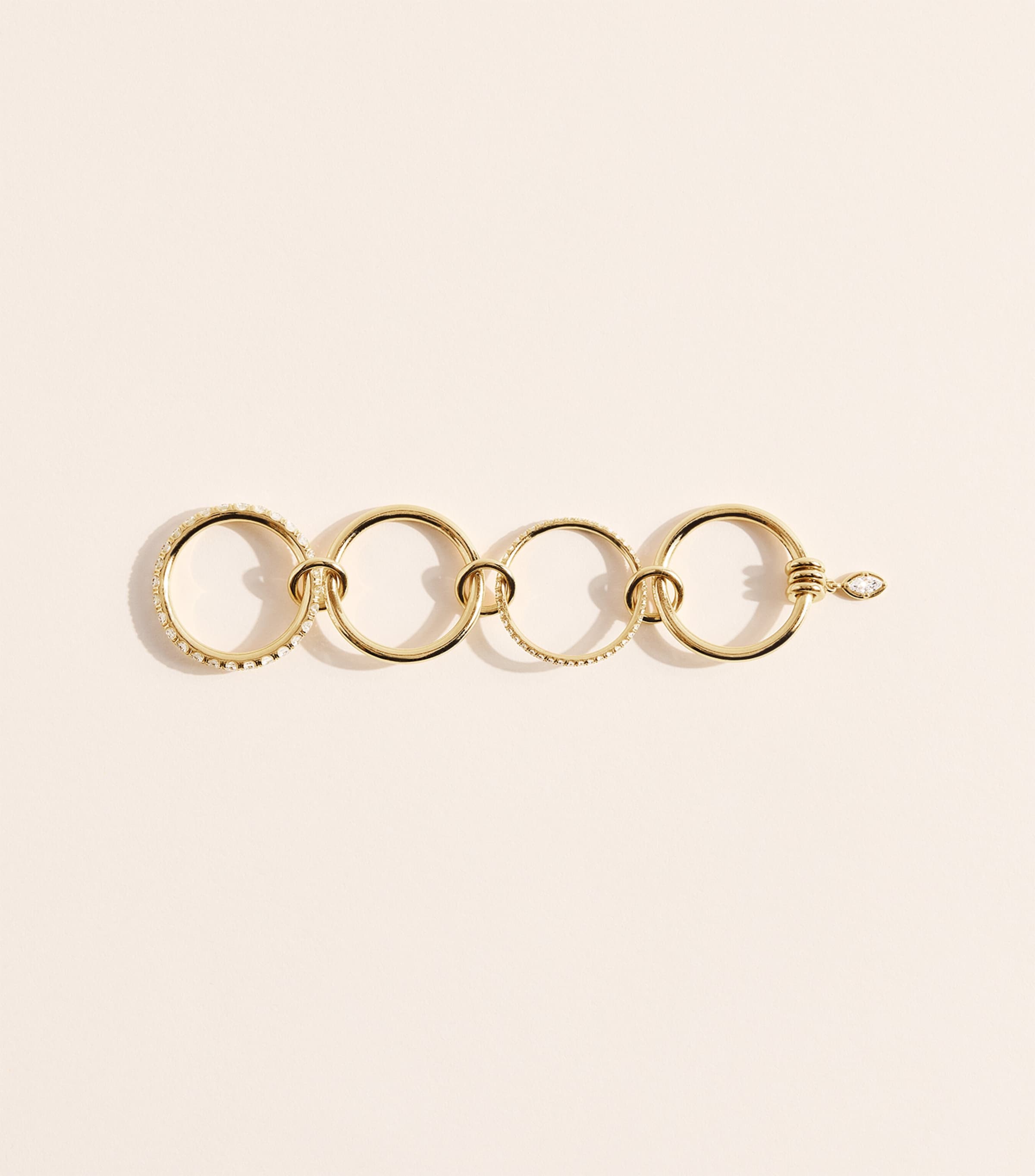 Spinelli Kilcollin Yellow Gold and Diamond Annulet Inara Ring Yellow Gold Image 3