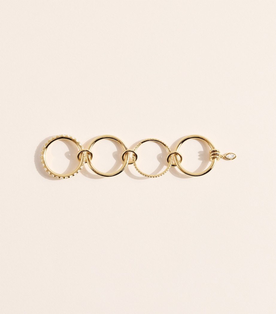 Spinelli Kilcollin Yellow Gold and Diamond Annulet Inara Ring Yellow Gold Image 3