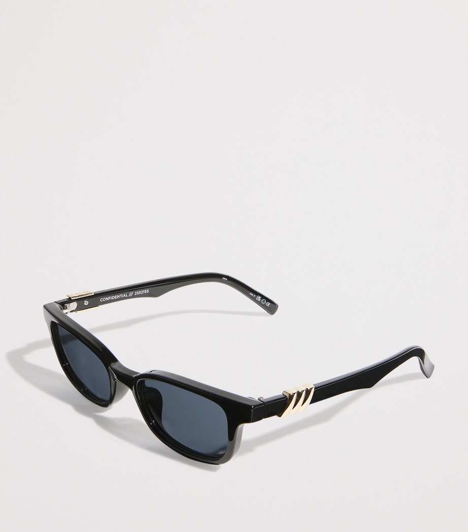 Slim Confidential Sunglasses BLACK Image 2