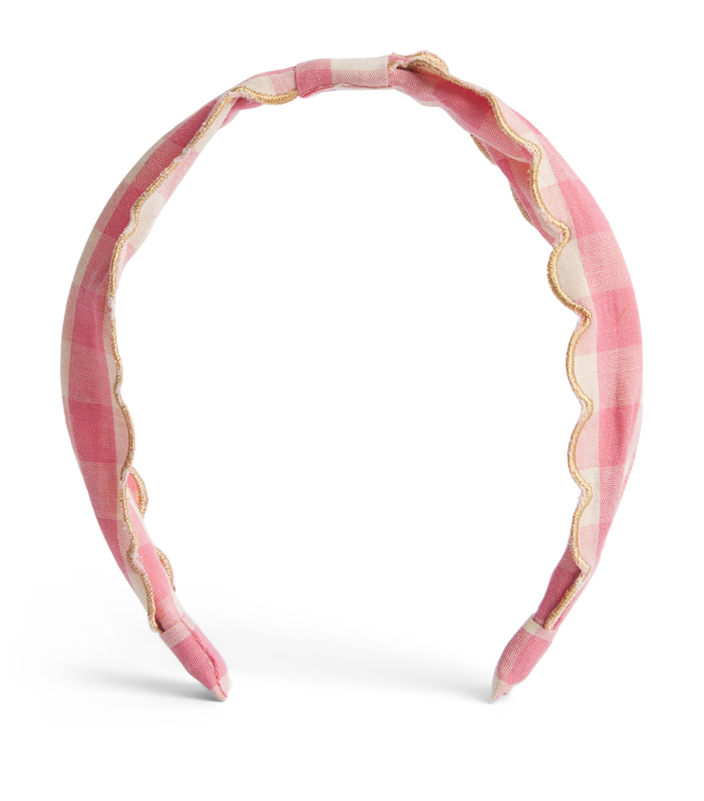 Rockahula Scalloped Gingham Headband Pink Image 1