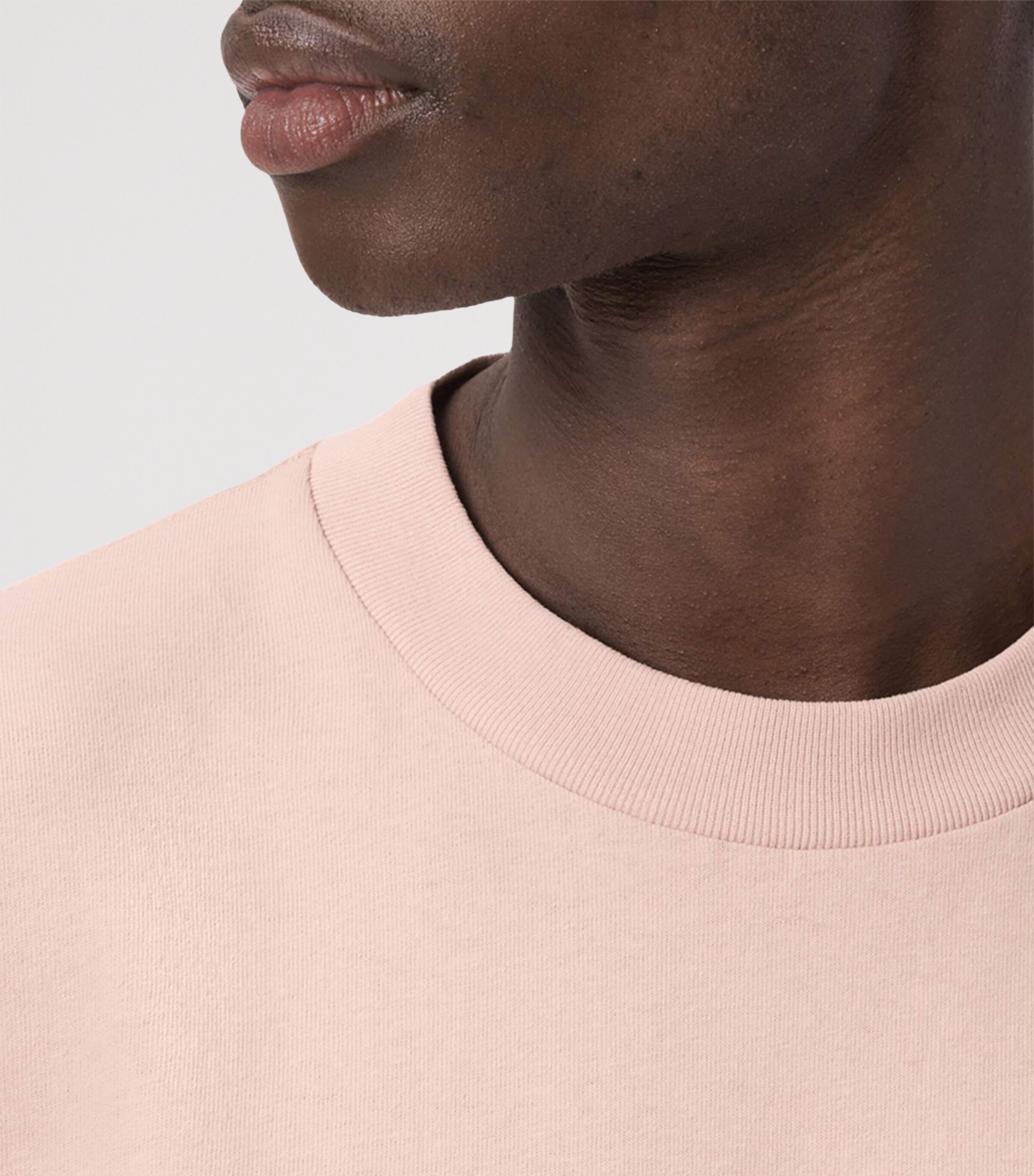 AllSaints Mens Organic Cotton Underground T-Shirt Sunbaked Pink Image 6