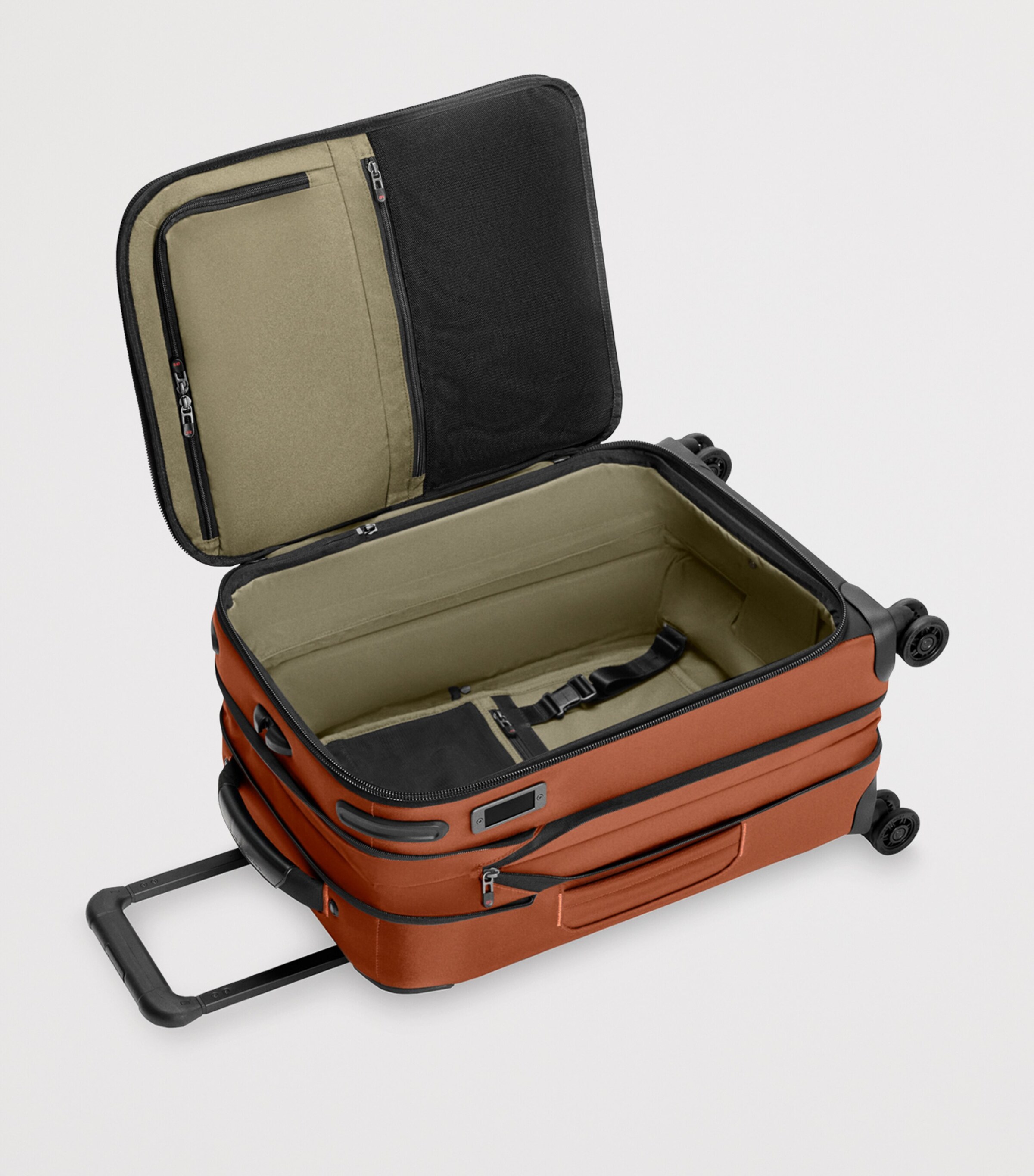 Briggs & Riley Orange ZDX Essential Carry-On Spinner Suitcase