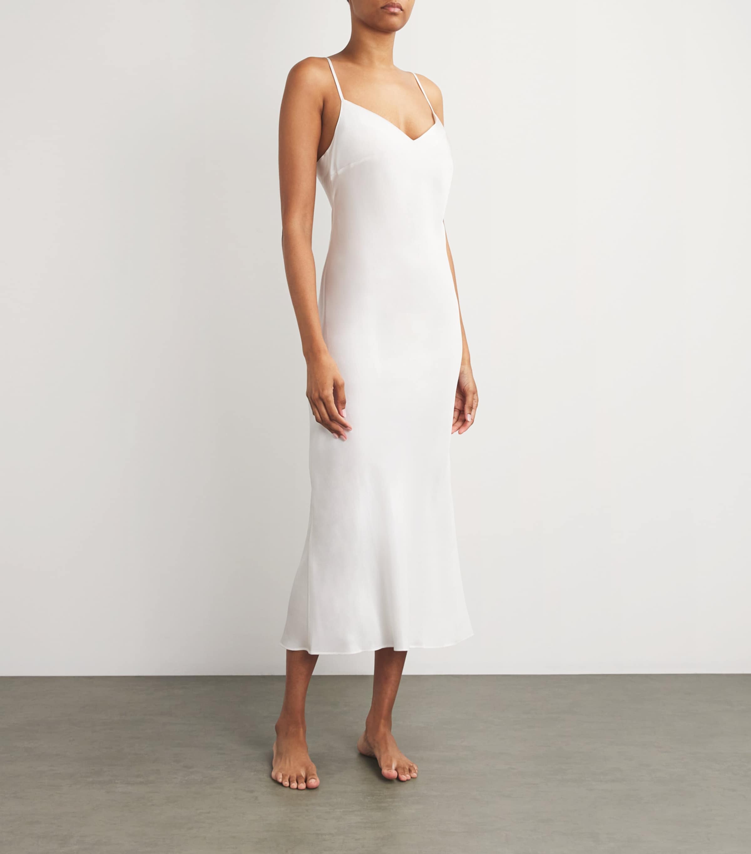 Silk Tracy Slip Dress NATUREL Image 2