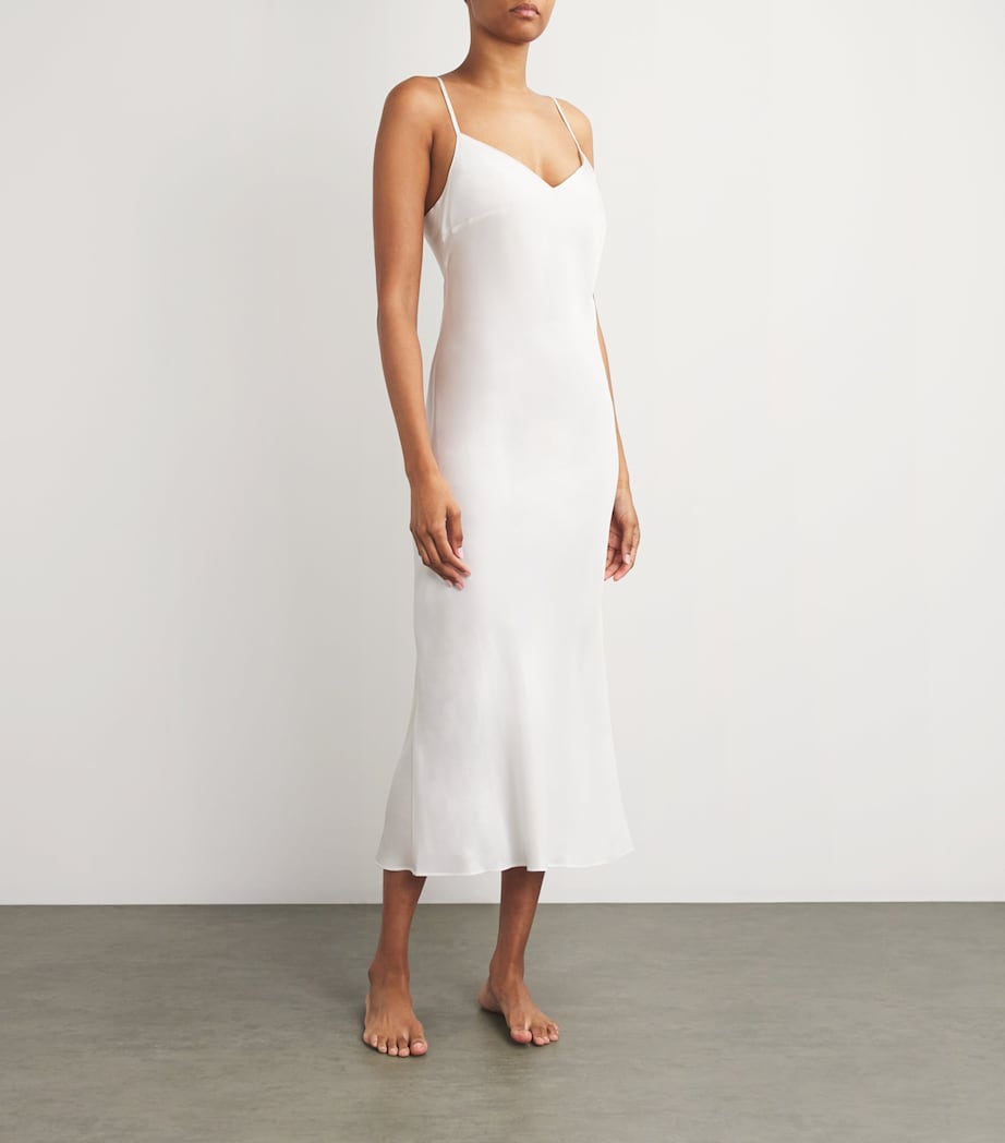 Silk Tracy Slip Dress NATUREL Image 2