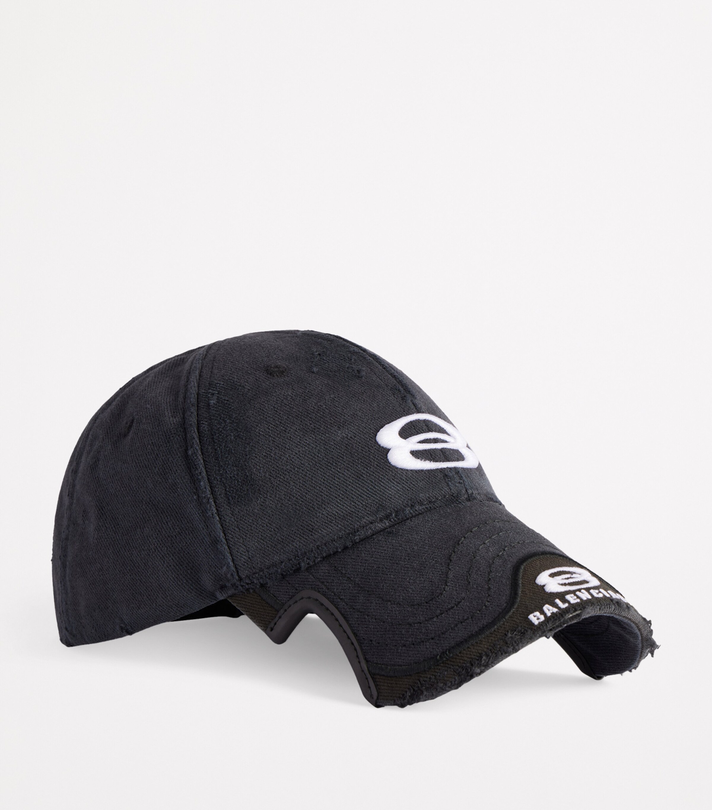 BALENCIAGA Double Unity コットンキャップ Balenciaga Men's Double Unity Embroidered Baseball Cap