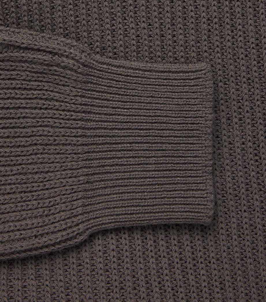 Rick Owens Mens Cashmere Zip-Up Hoodie Drk Dust Image 6
