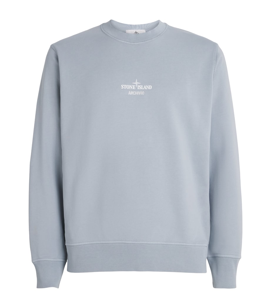 Stone Island Mens ARCHIVIO Logo Sweatshirt Image 1