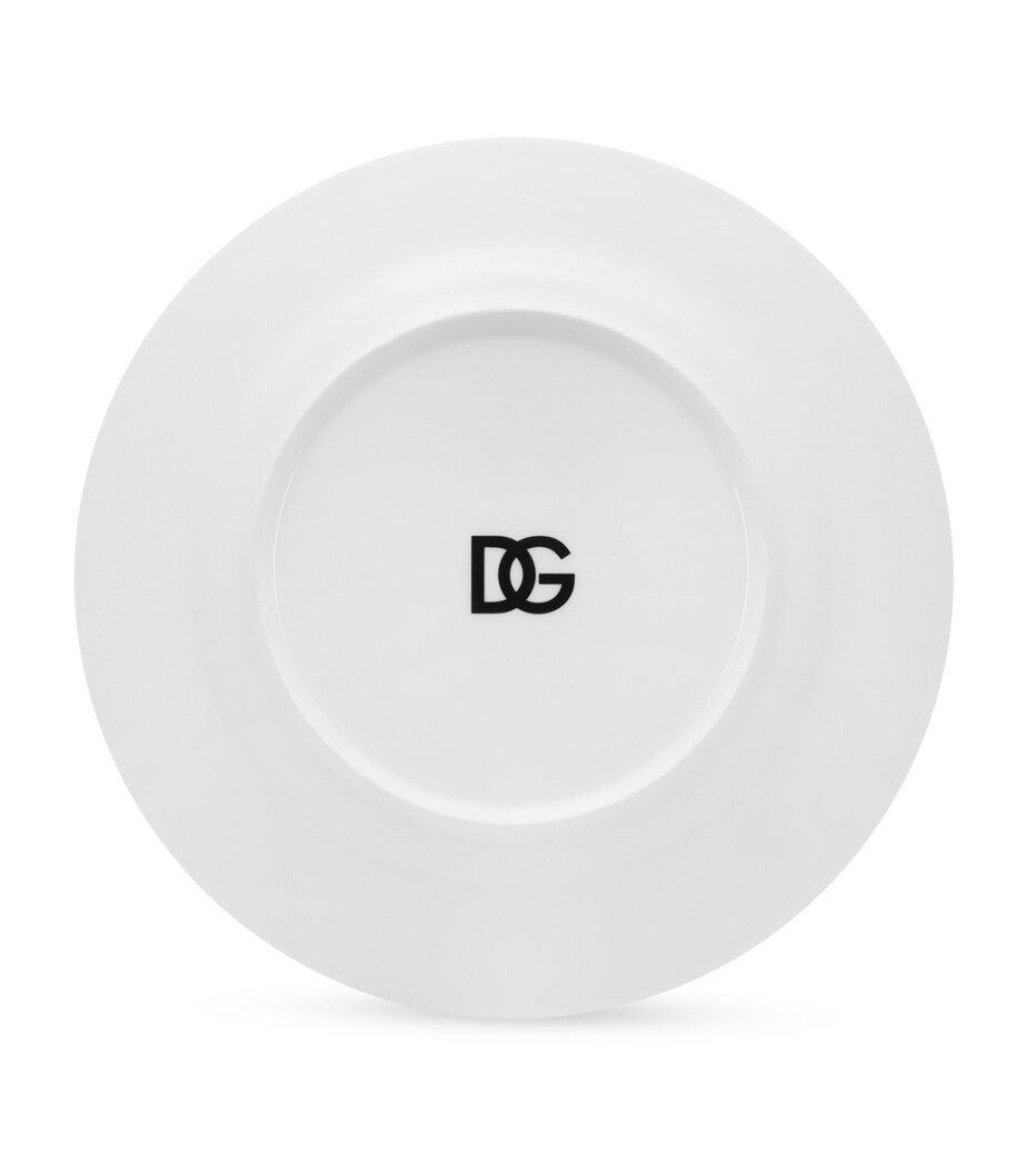 Set of 2 DG Millenials Logo Plates (26cm) U0074 NERO/LOGO DG B Image 2