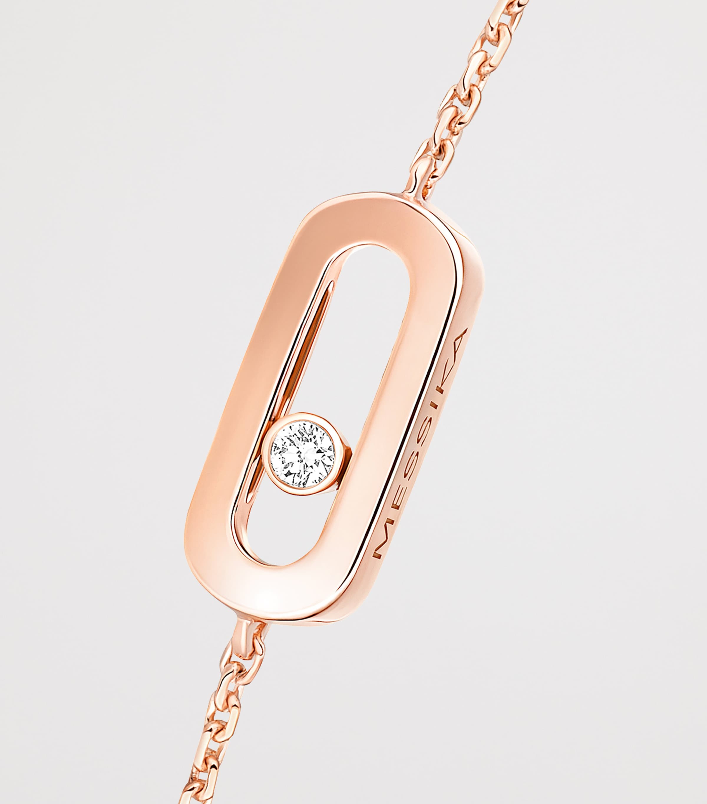 Messika Messika Care(s) Rose Gold and Diamond Children's Bracelet Pink Gold Image 3
