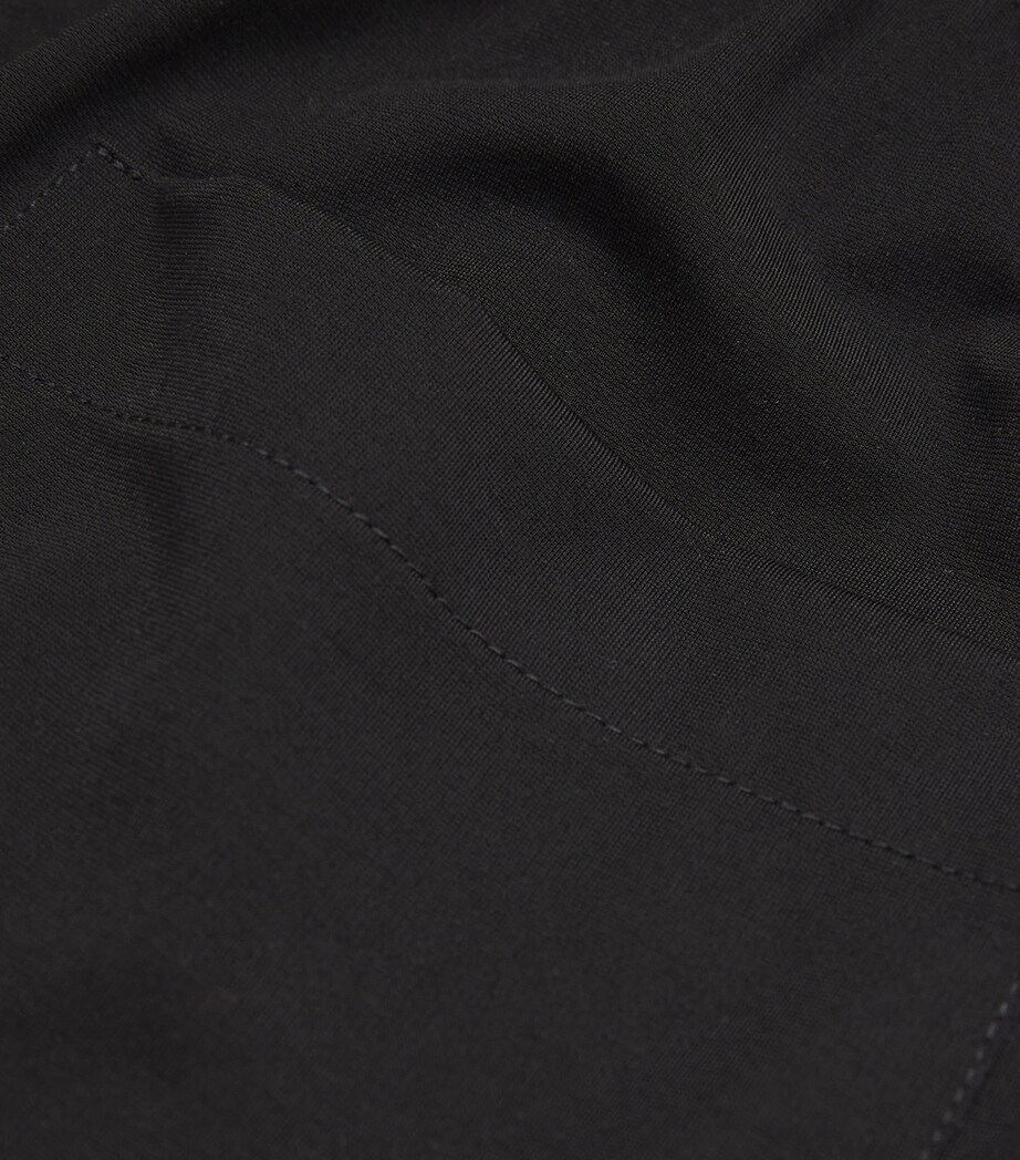 Drawstring Wide-Leg Trousers BLACK Image 5