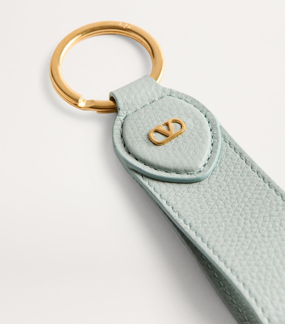 Leather VLogo Keychain WTW Image 4