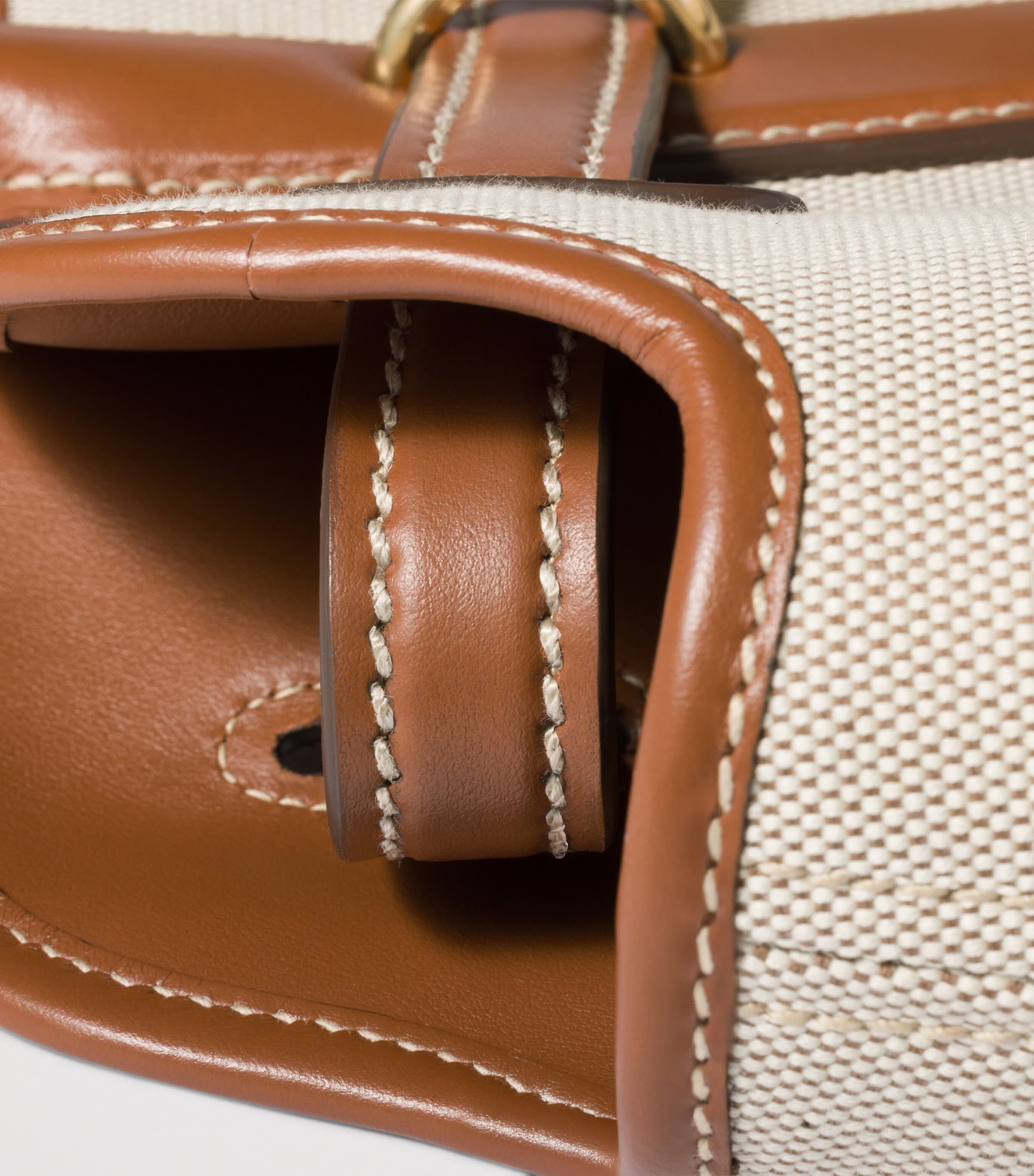 Miu Miu Canvas and Leather Aventure Shoulder Bag Image 5