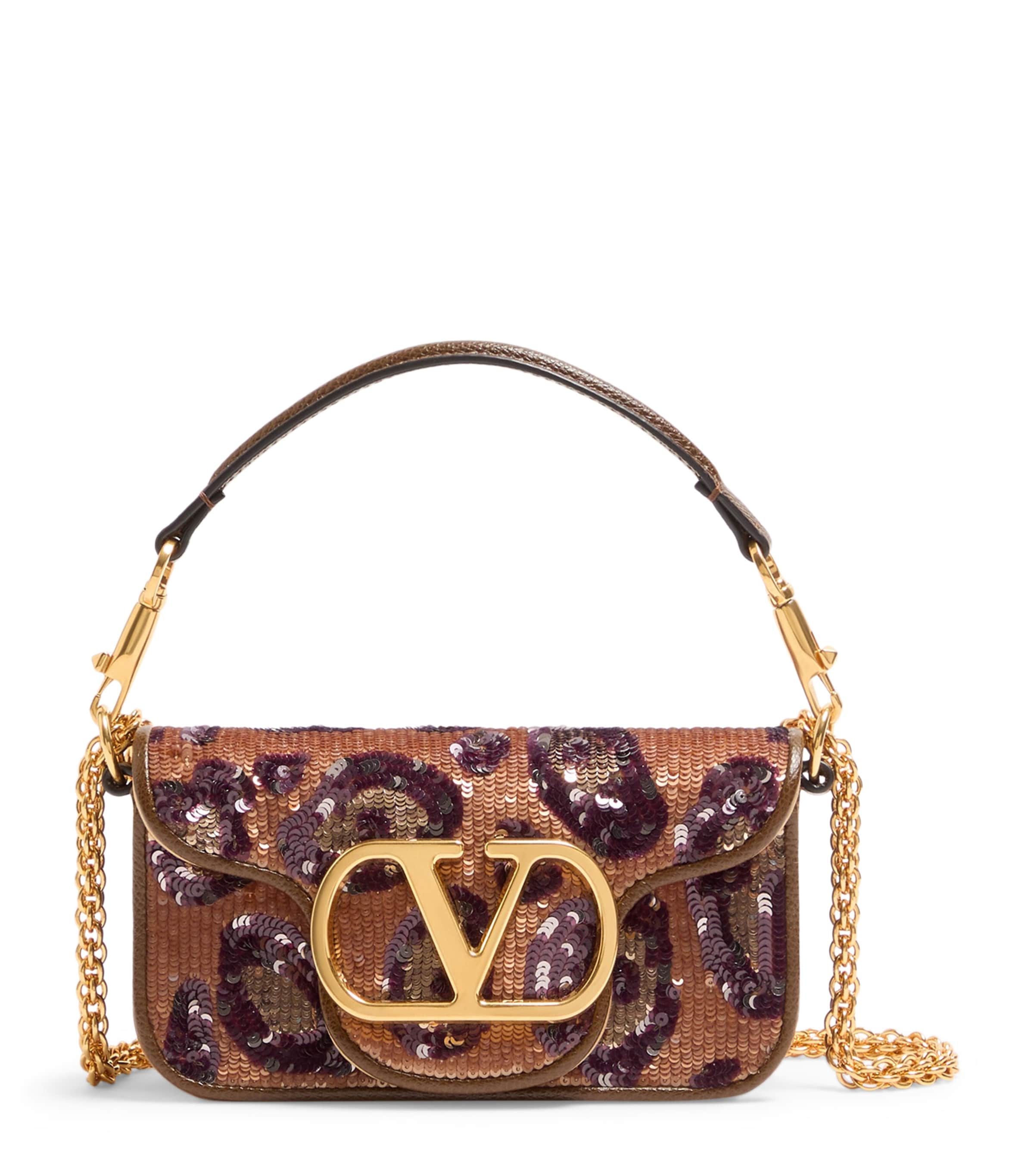 Valentino Garavani Small Embellished Locò Shoulder Bag Fjy Image 1