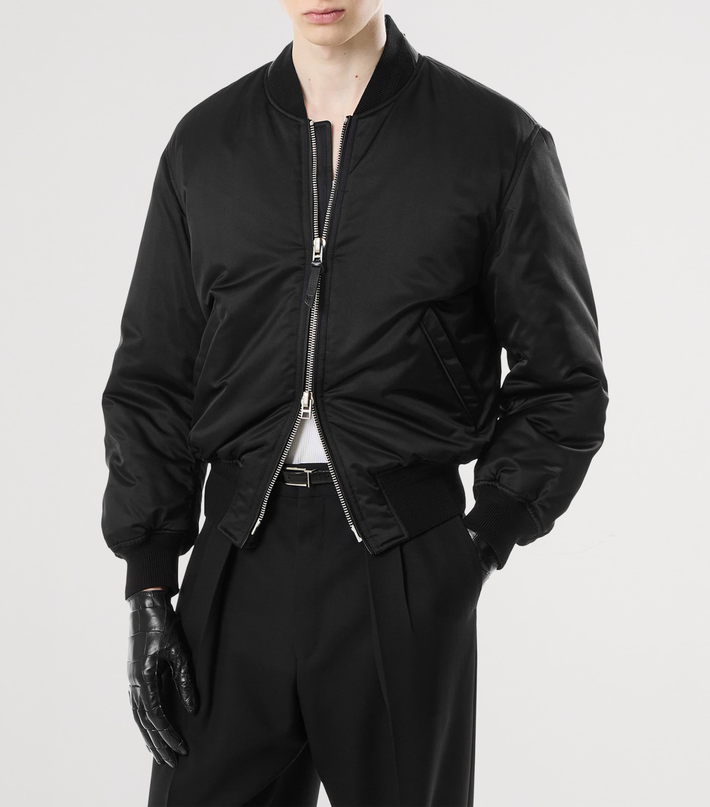 Silk Bomber Jacket ZLBFG Image 3