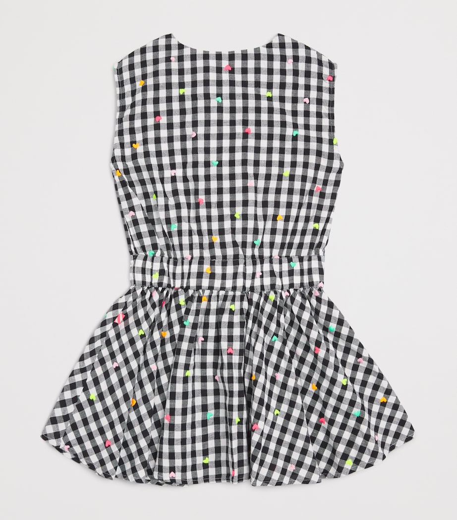 Billieblush Check Embroidered Heart Dress (2-12 Years) Black Image 2