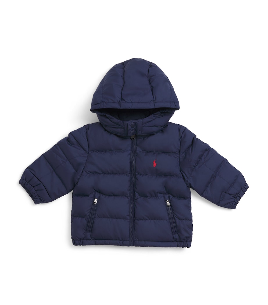Ralph Lauren Kids Down Adaptable Puffer Jacket (9-24 Months) Navy Image 1