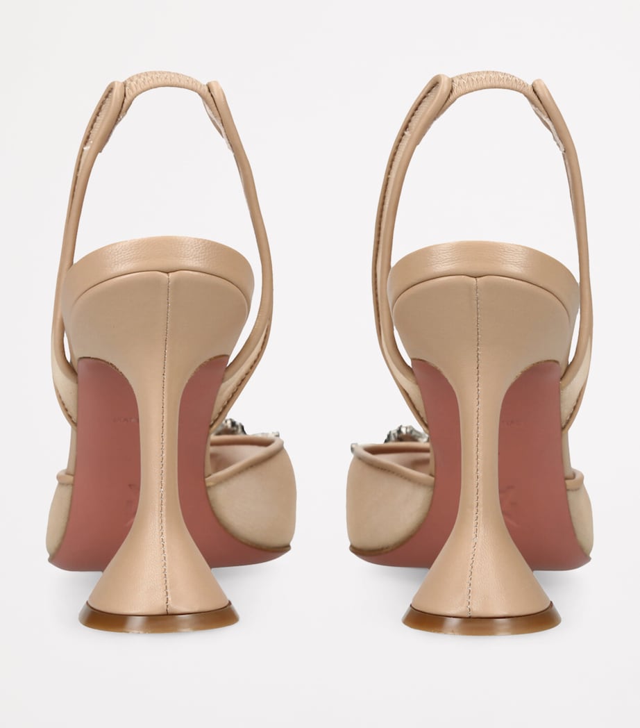 Mesh Begum Slingback Pumps 95 BEIGE Image 2