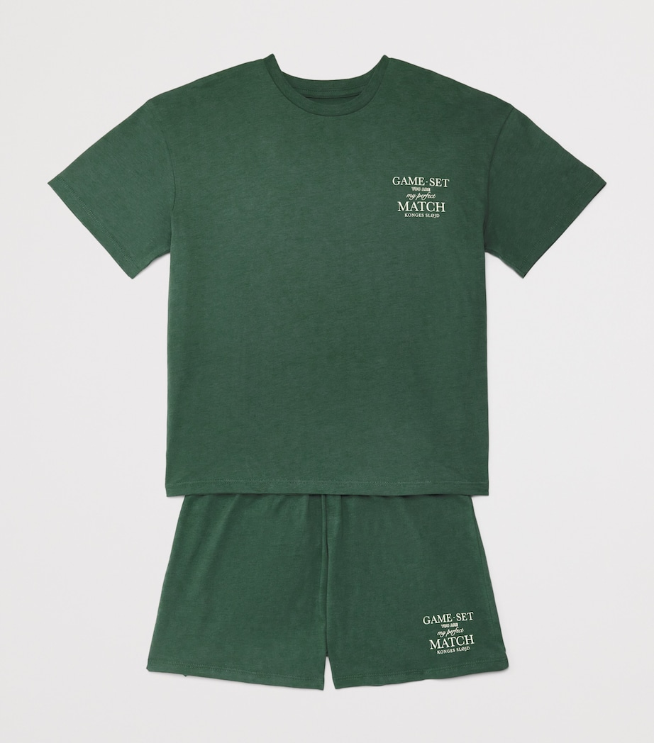 KONGES SLOJD Organic Cotton Famo T-Shirt and Shorts Set (9 Months - 10 Years) Image 3