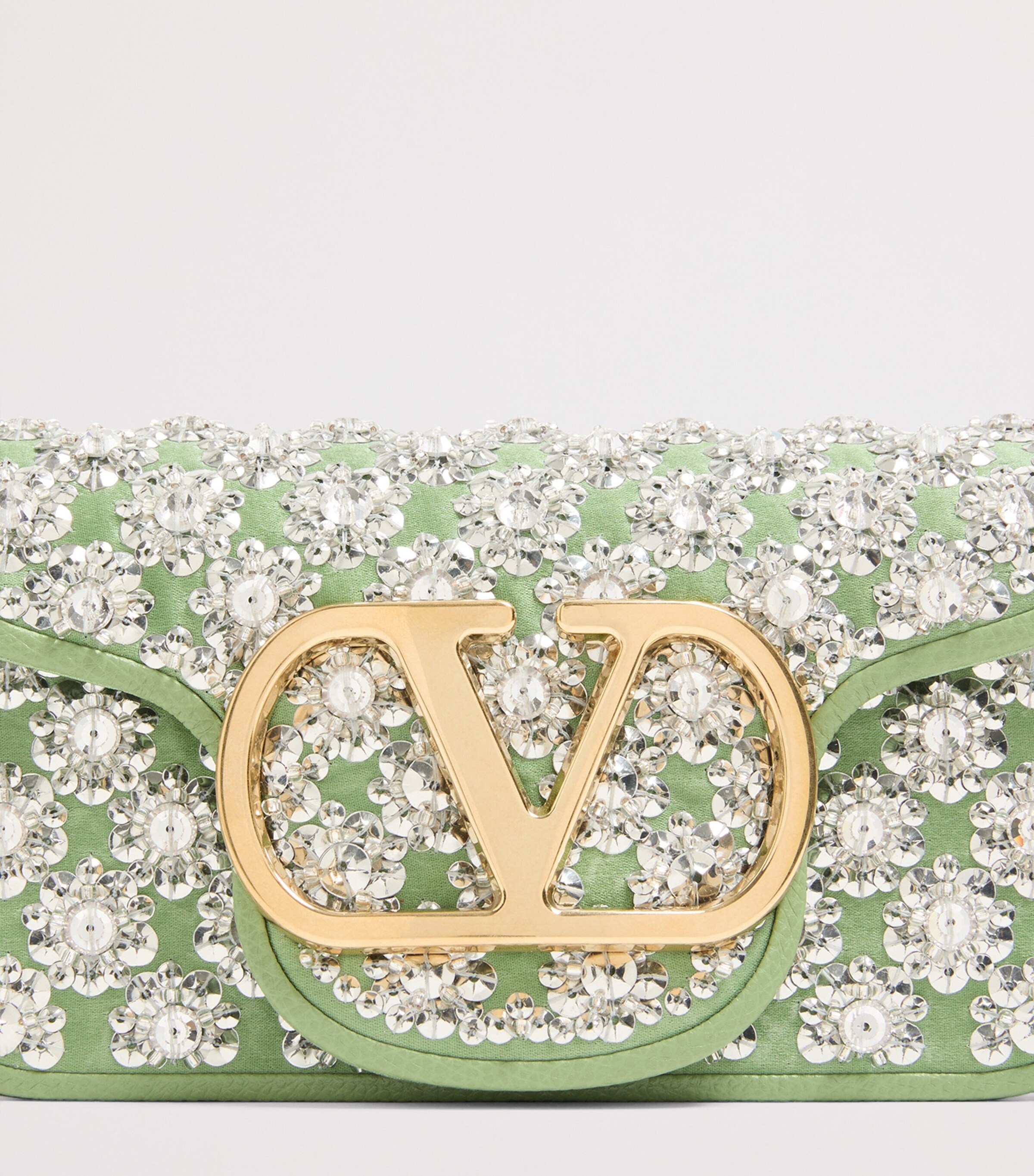 Valentino Garavani Small Embellished Locò Shoulder Bag Image 6