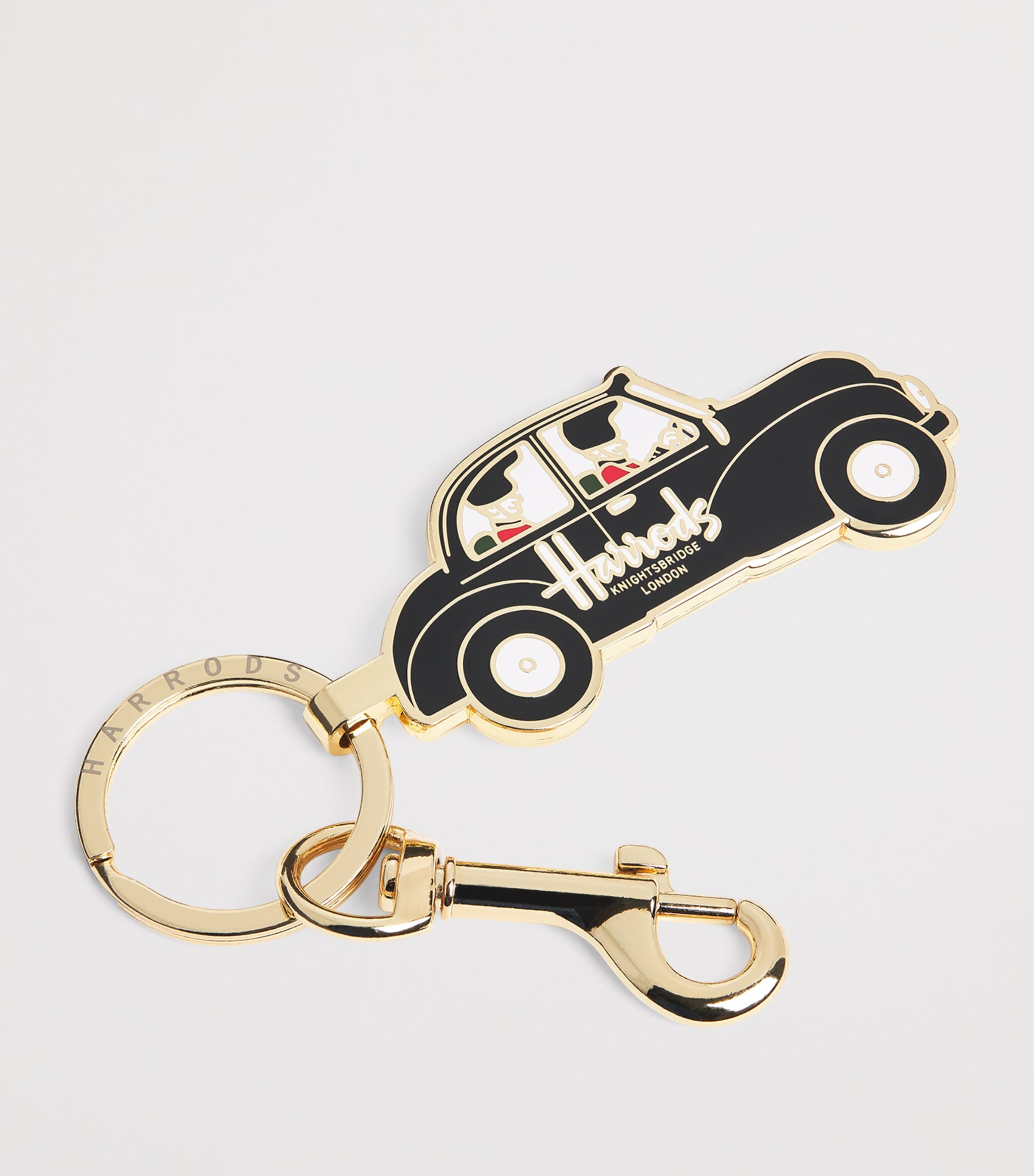 Metal Black Cab Keyring BLACK Image 2