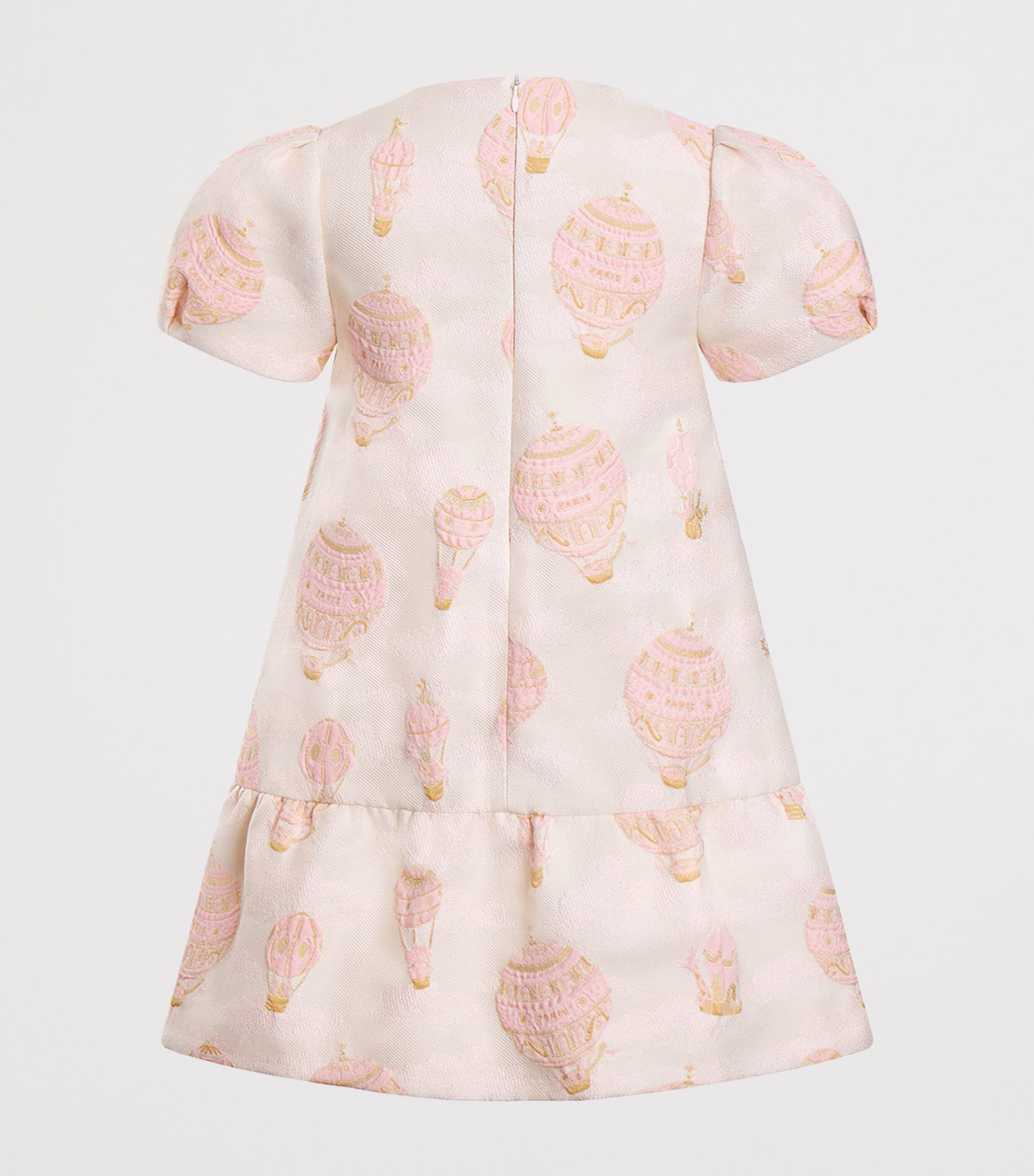 Hot Air Balloon-Jacquard Lucie Dress (2-10 Years) HAB JACQUARD PINK Image 2