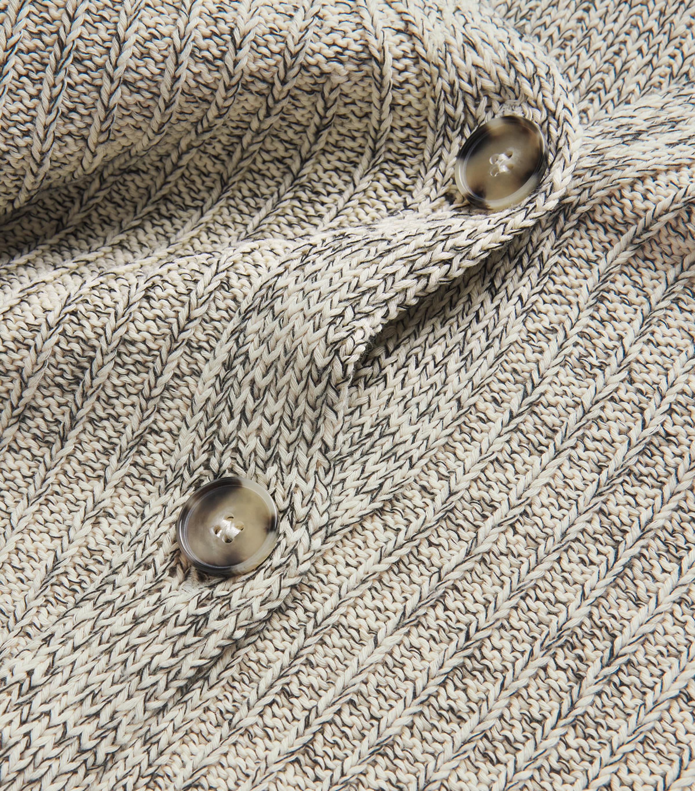 Ribbed Short-Sleeve Cardigan MILK Image 5