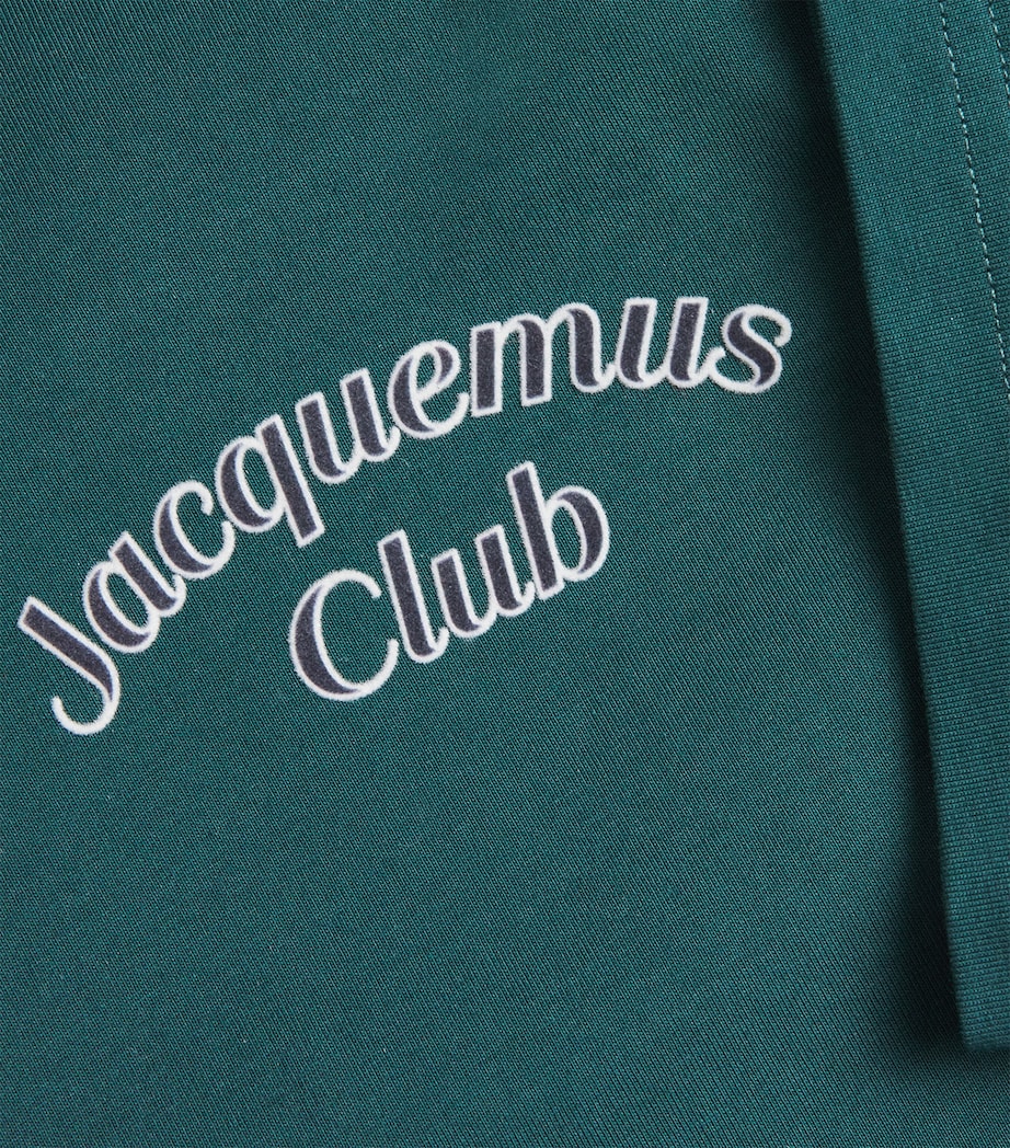 Cotton Embroidered Club T-Shirt 5EV-JACQ CLB DRK GRE Image 5