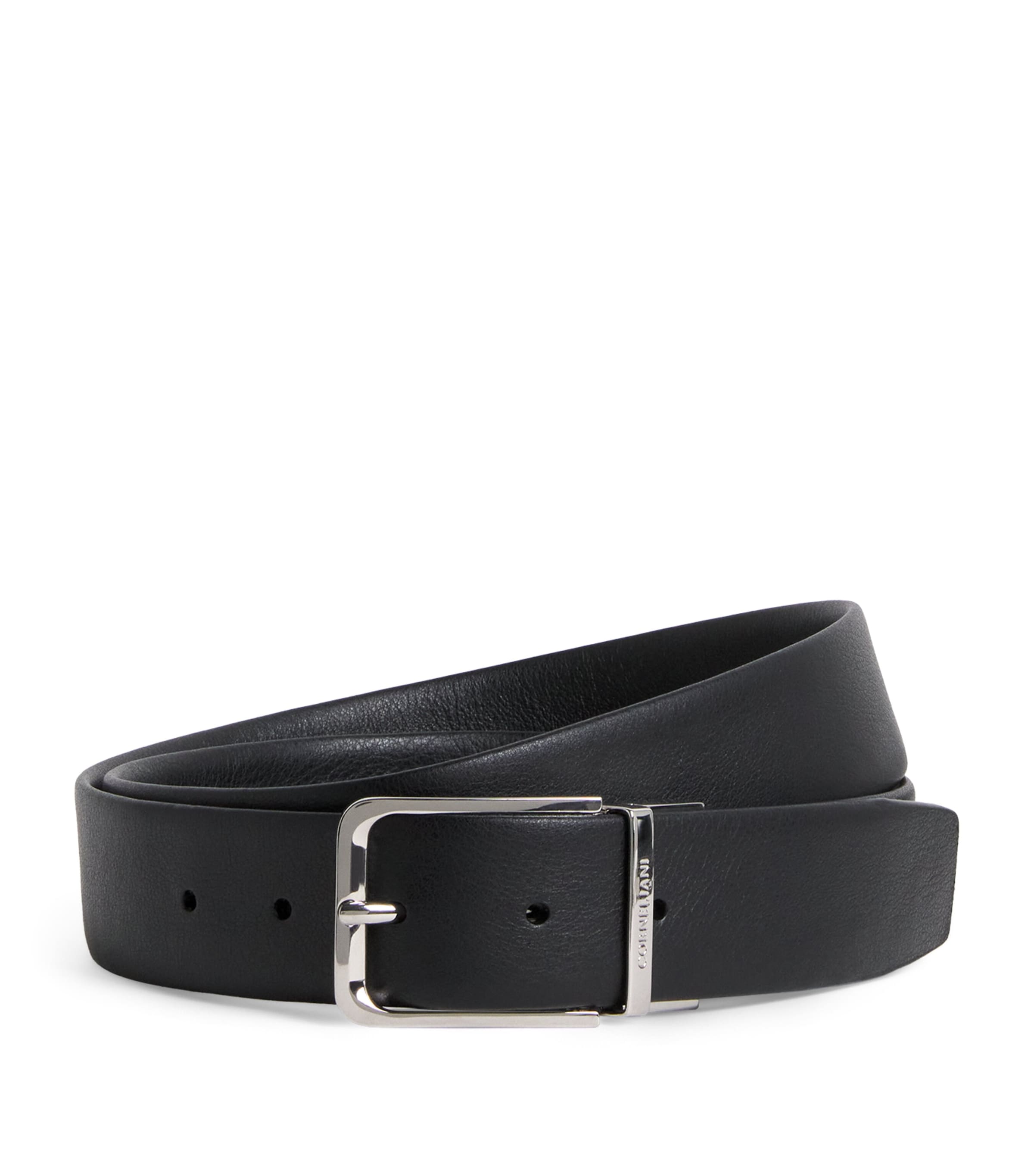 Corneliani Calfskin Belt In Black
