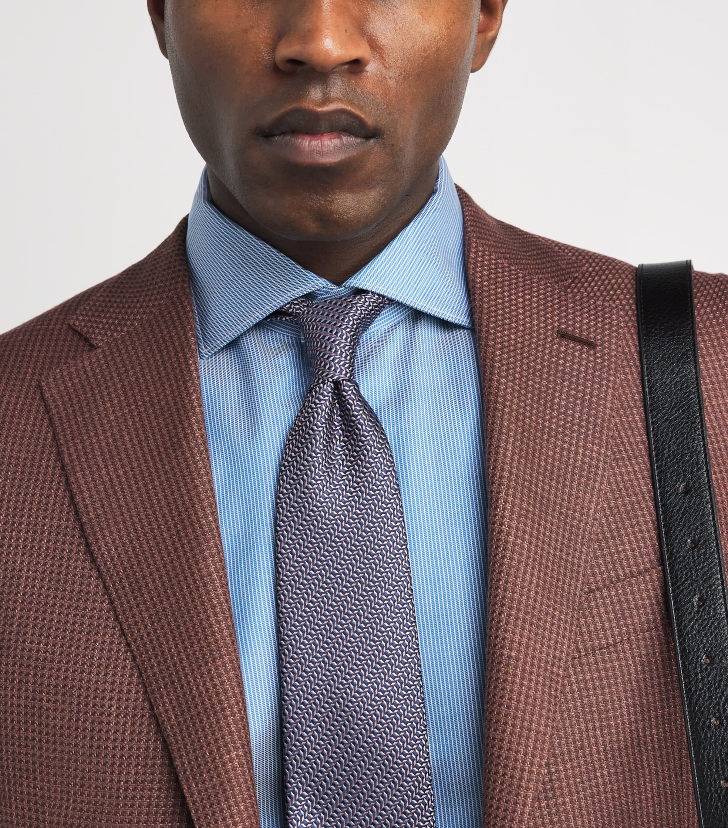 Silk Geometric-Jacquard Tie 4057 Image 2