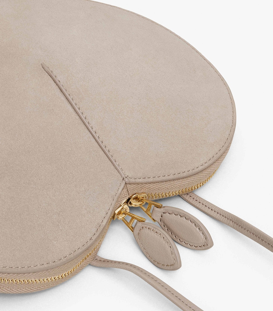 Leather Le Coeur Shoulder Bag GREGE Image 4