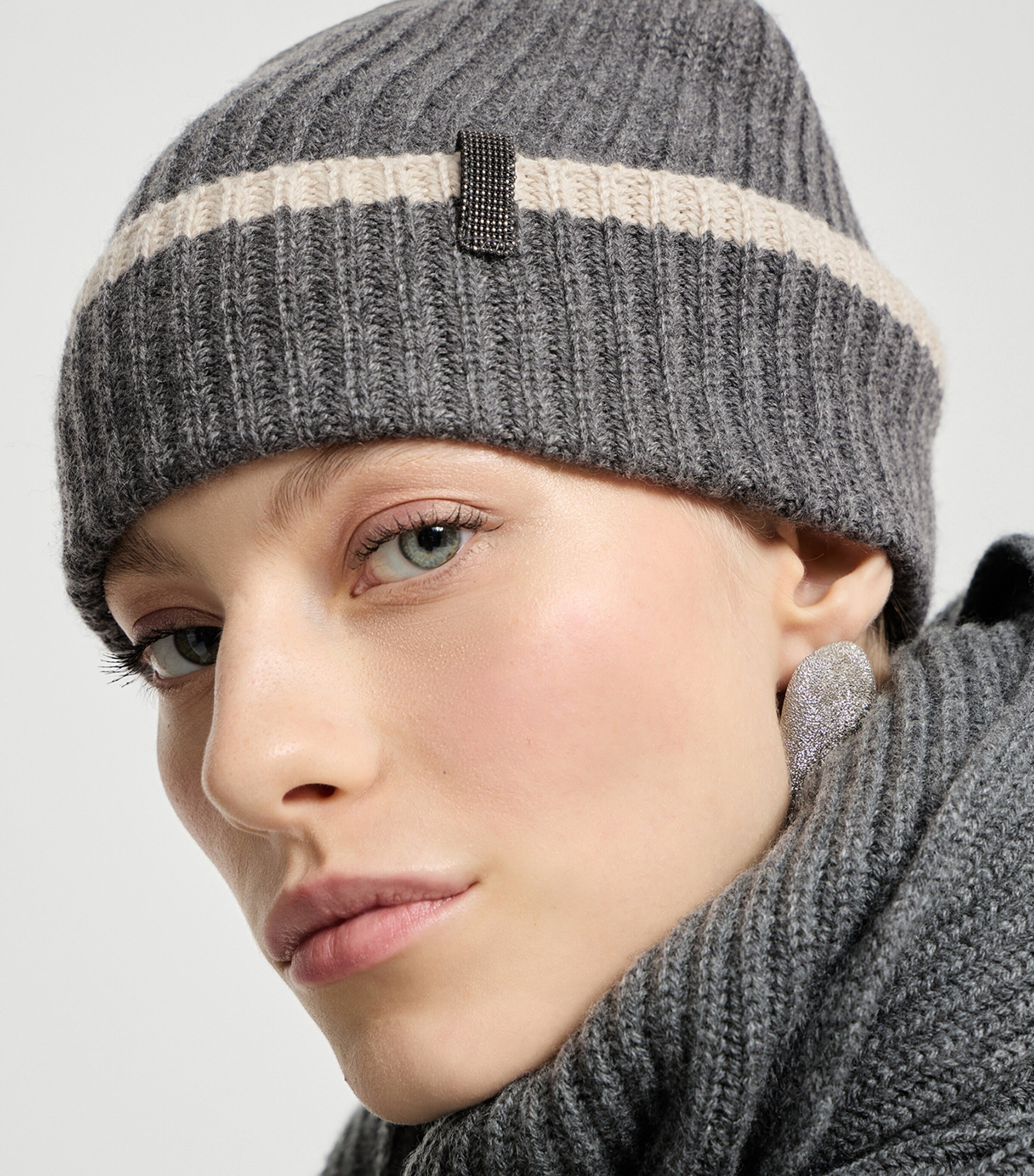 Brunello Cucinelli Cashmere Monili Beanie Image 2