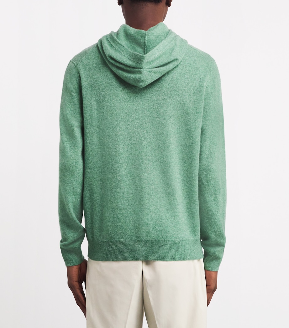 Cashmere Hoodie GREEN Image 4
