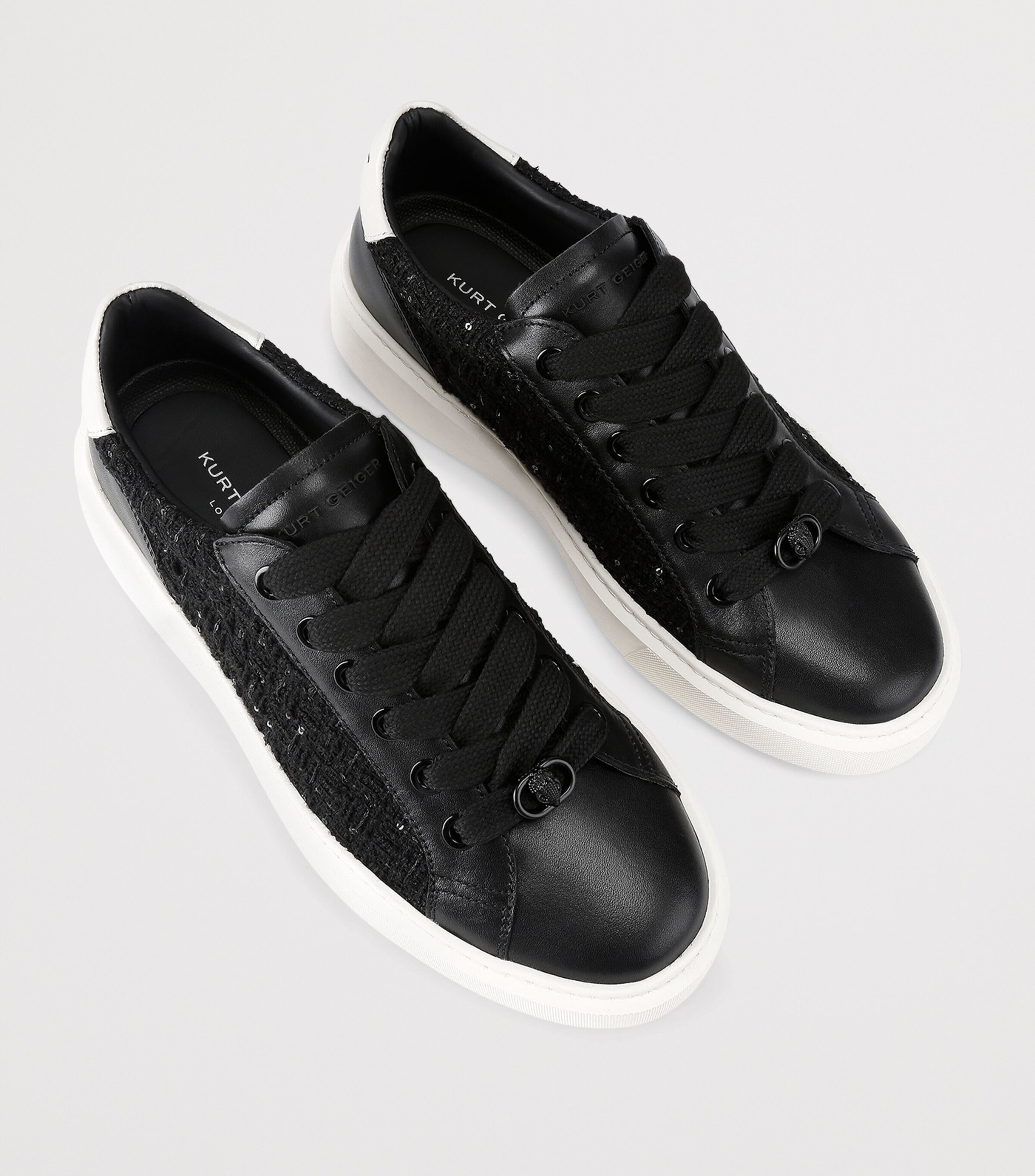 Embellished Albion Retro Sneakers BLK/WHITE Image 2