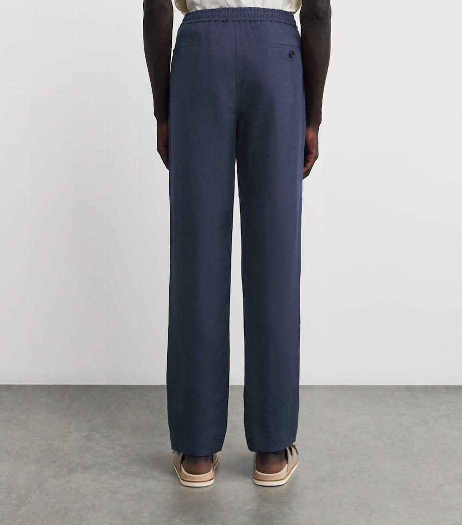 Linen Davis Trousers CLASSIC CHAIRMAN NVY Image 4