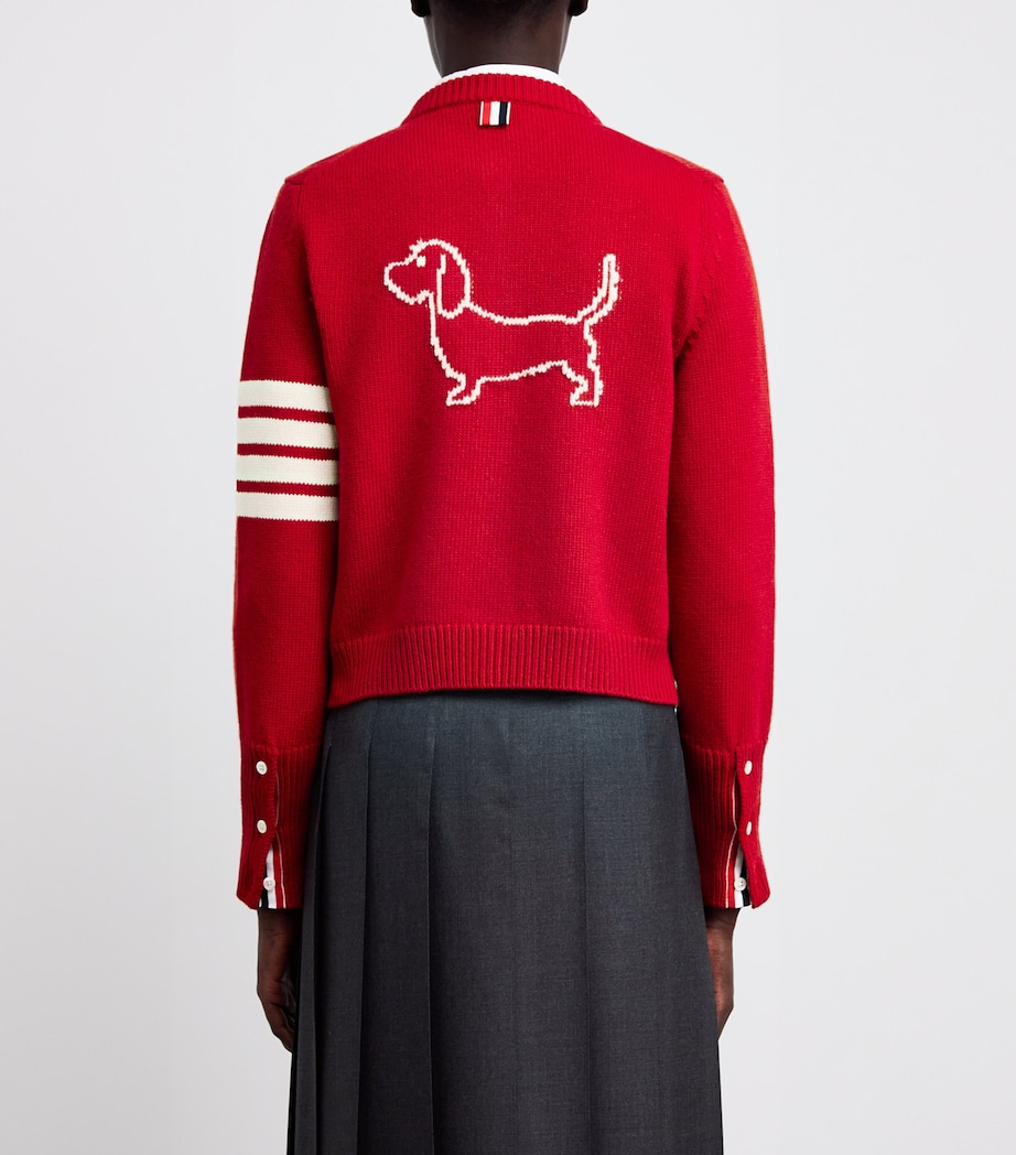 Virgin Wool Hector Cardigan RED Image 4