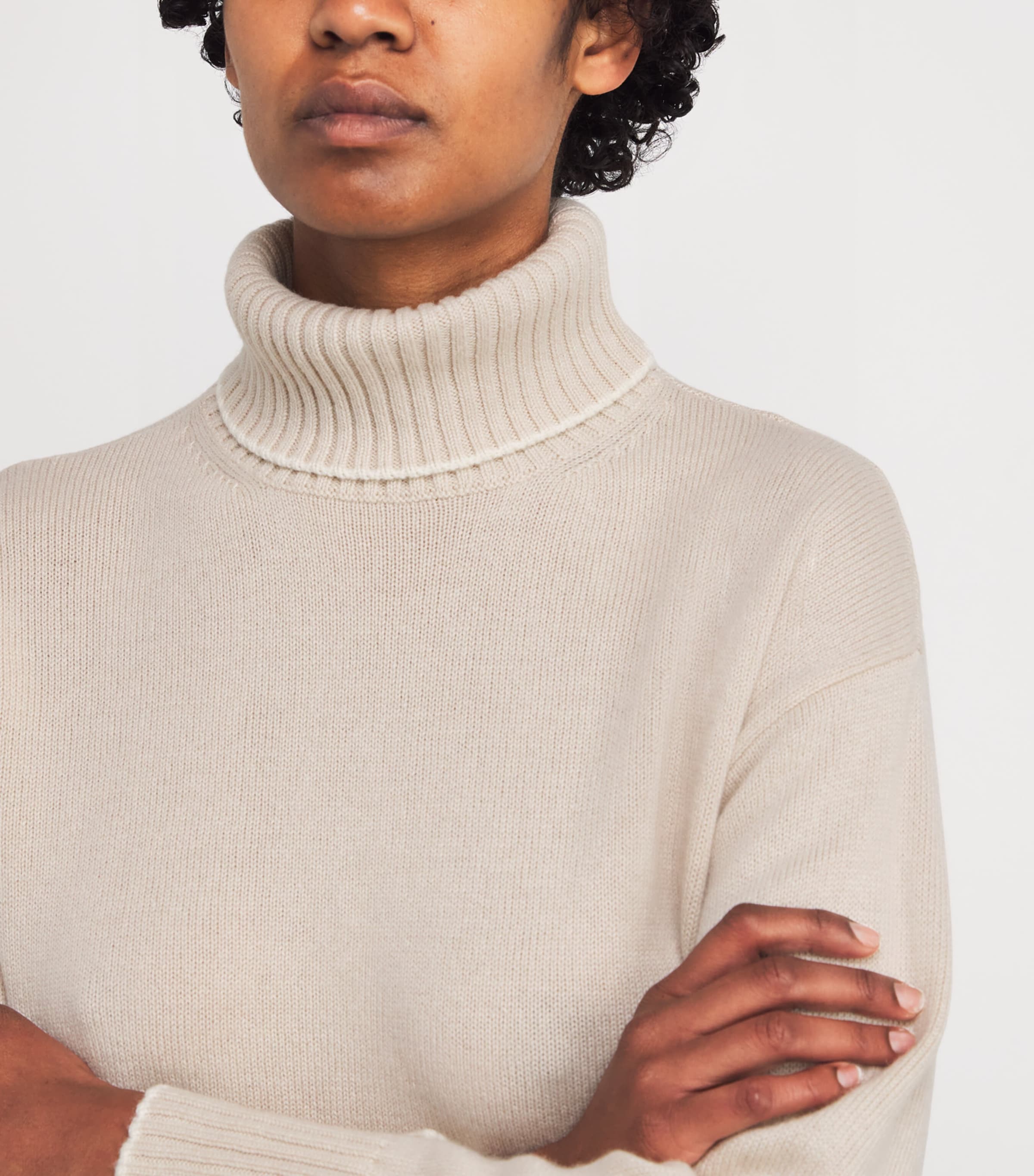 Cashmere Rollneck Sweater SABBIA,PANNA Image 6