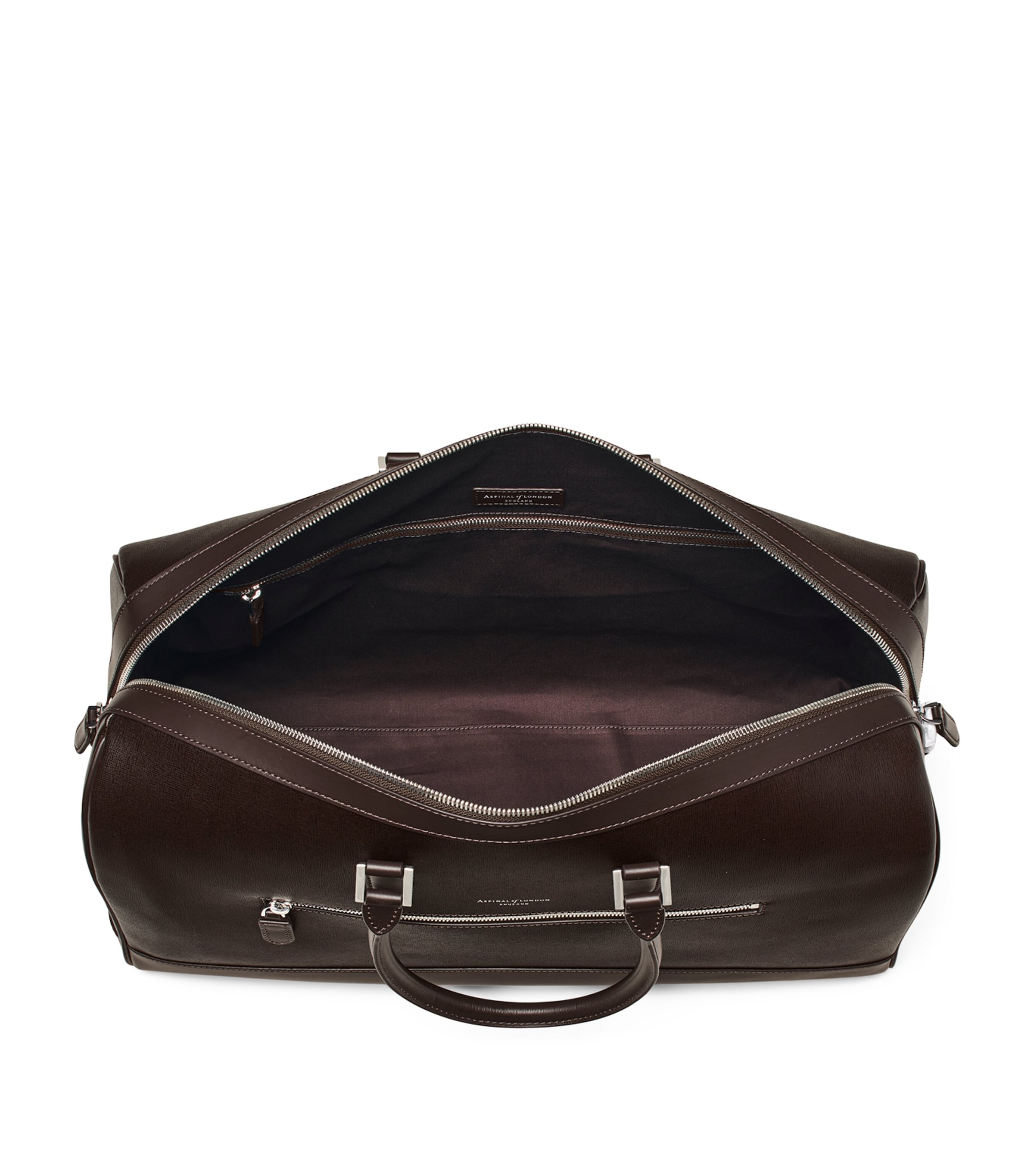 Leather City Holdall DARKBROWN Image 5