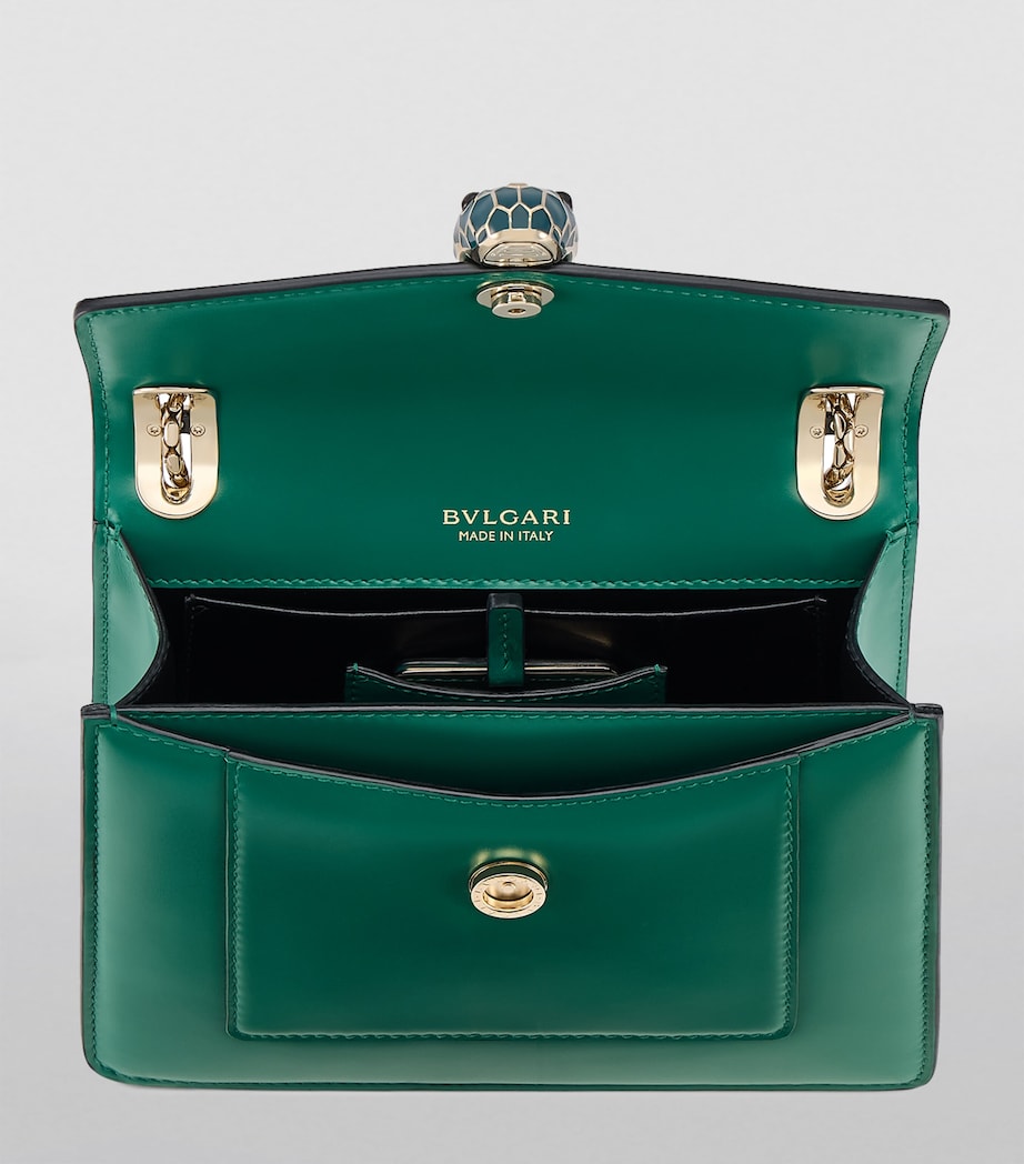 Leather Serpenti Forever Cross-Body Bag GREEN LIGHT Image 2