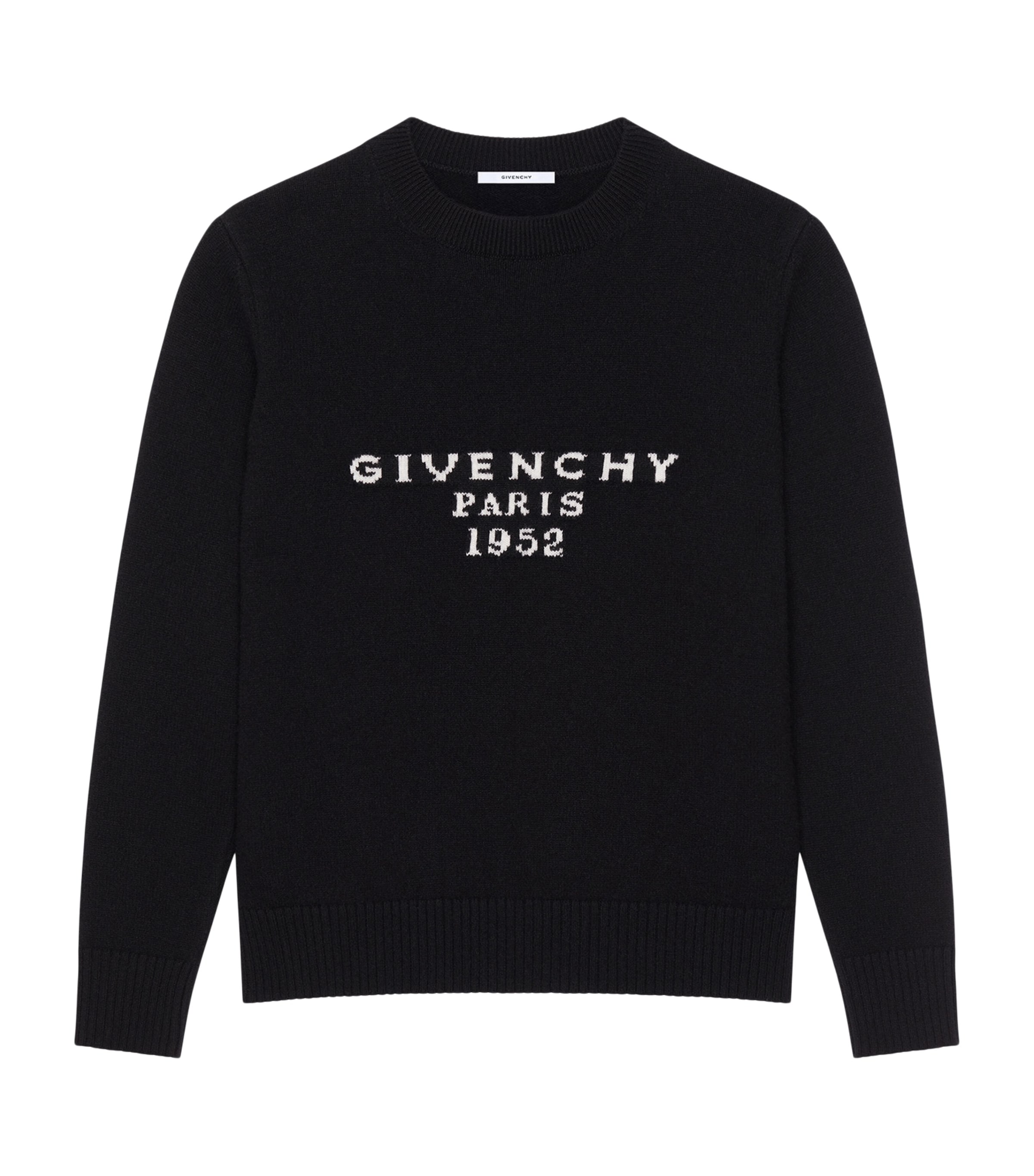 Wool-Cashmere Logo Sweater BLACK Image 1