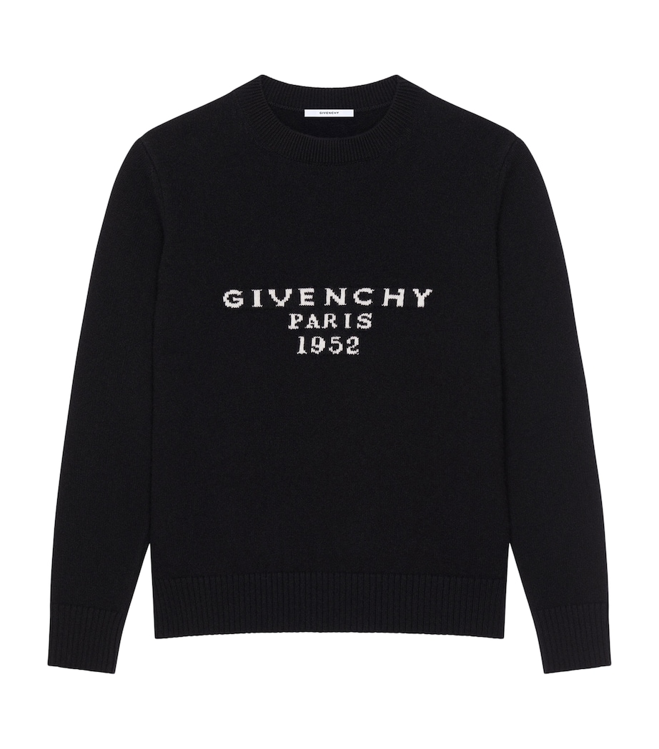 Wool-Cashmere Logo Sweater BLACK Image 1