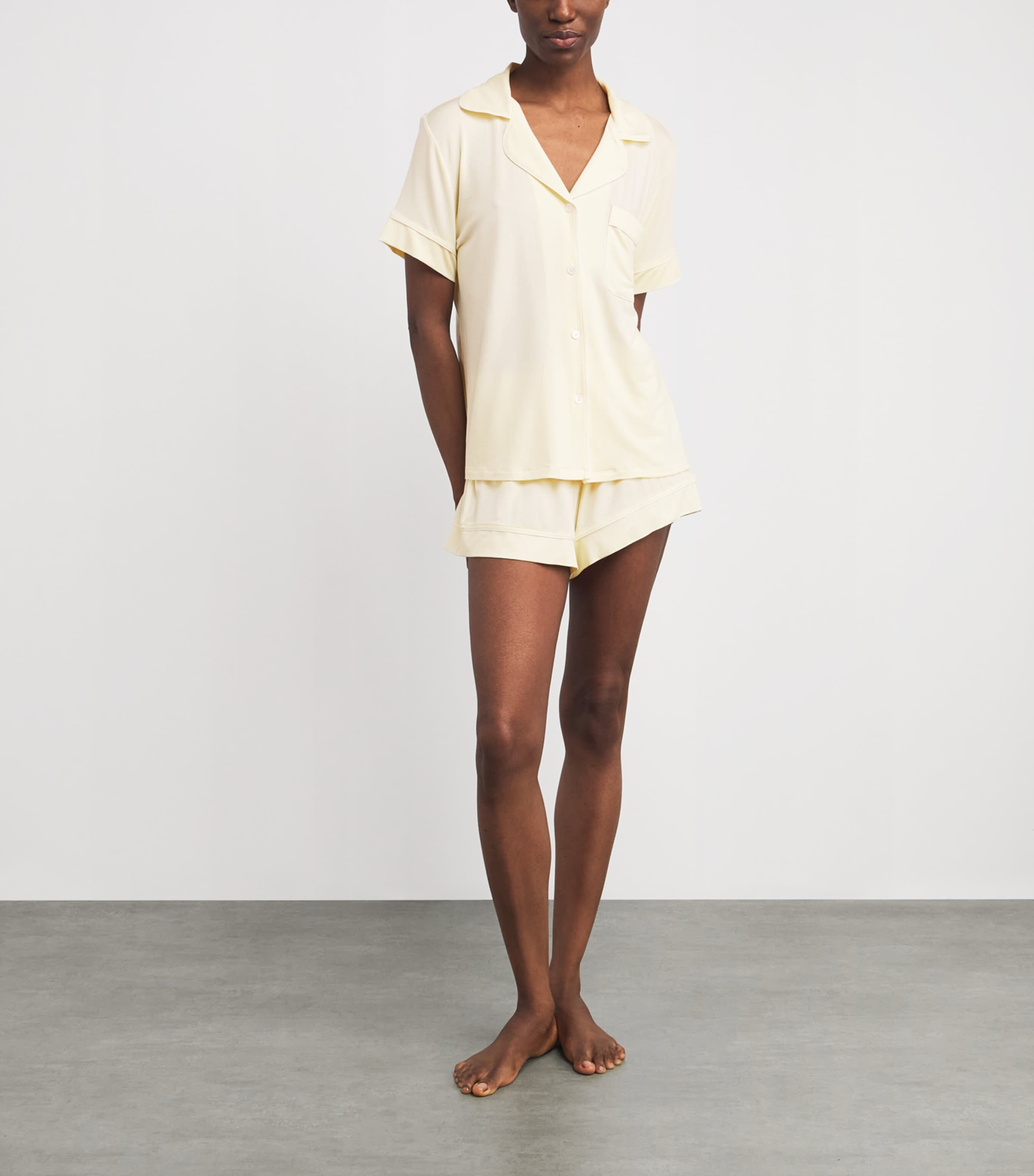 Eberjey Womens Gisele Pyjama Set Bciv Buttercrea Image 2