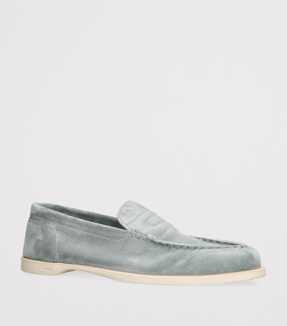 Suede Pace Loafers PALE BLUE Image 3
