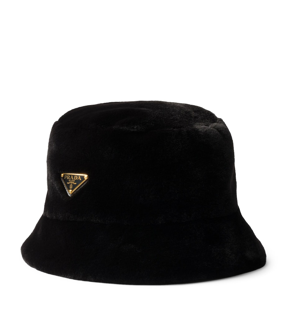 Prada Faux Fur Bucket Hat Image 1