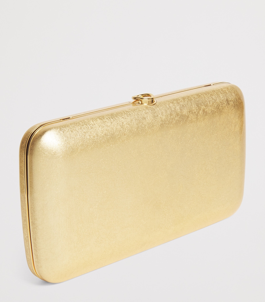 Jeffrey Levinson Gold Leaf-Coated Finely Clutch Bag Natural Gold Leaf Image 3