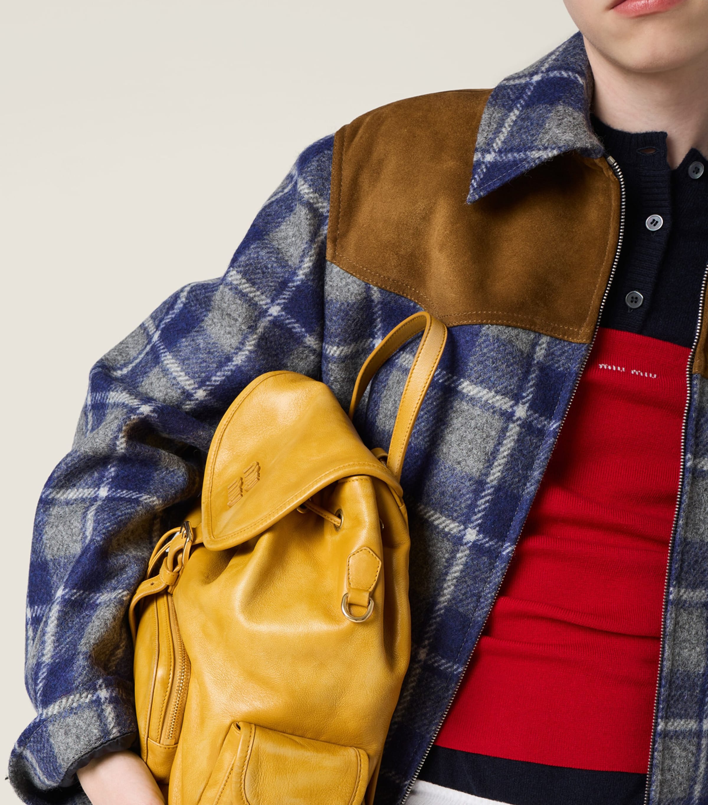 Miu Miu Womens Wool Check Jacket Image 4