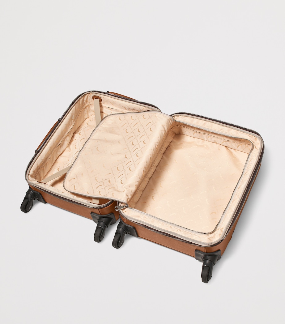 Leather Cabin Suitcase TAN Image 6