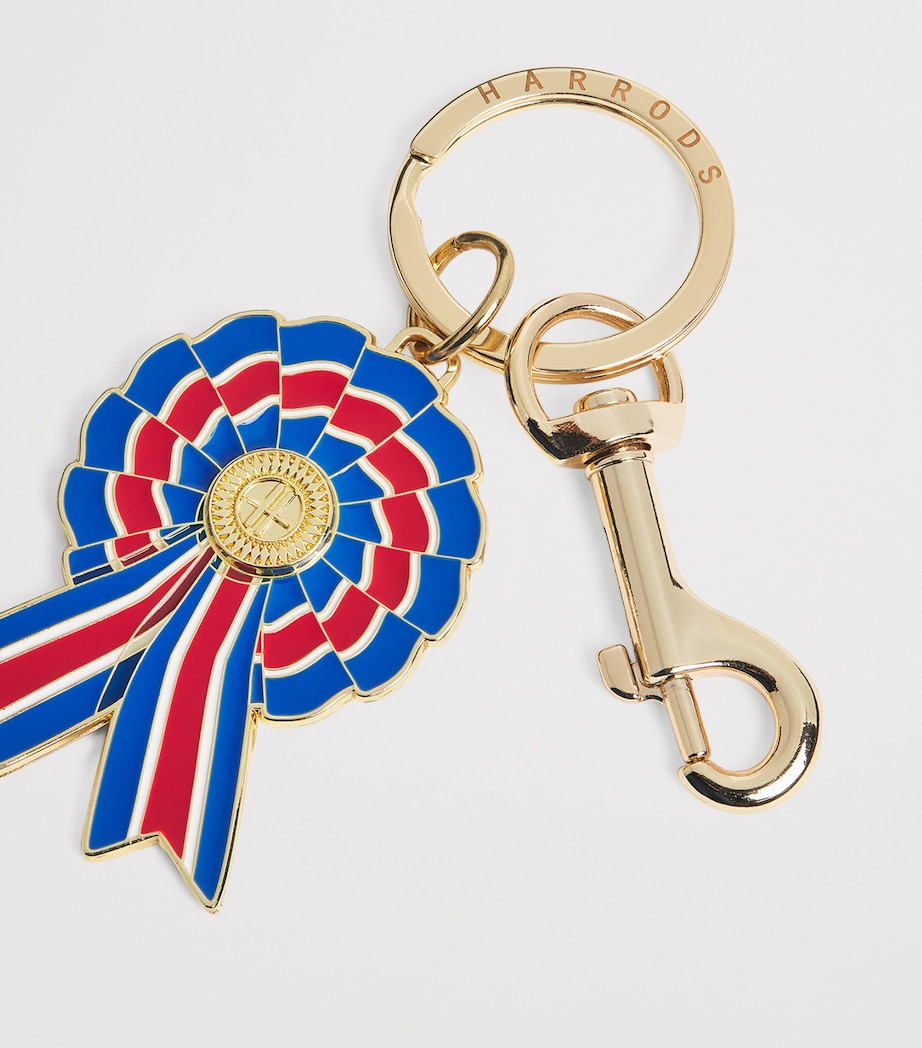 Metal Rosette Keyring NAVY Image 2