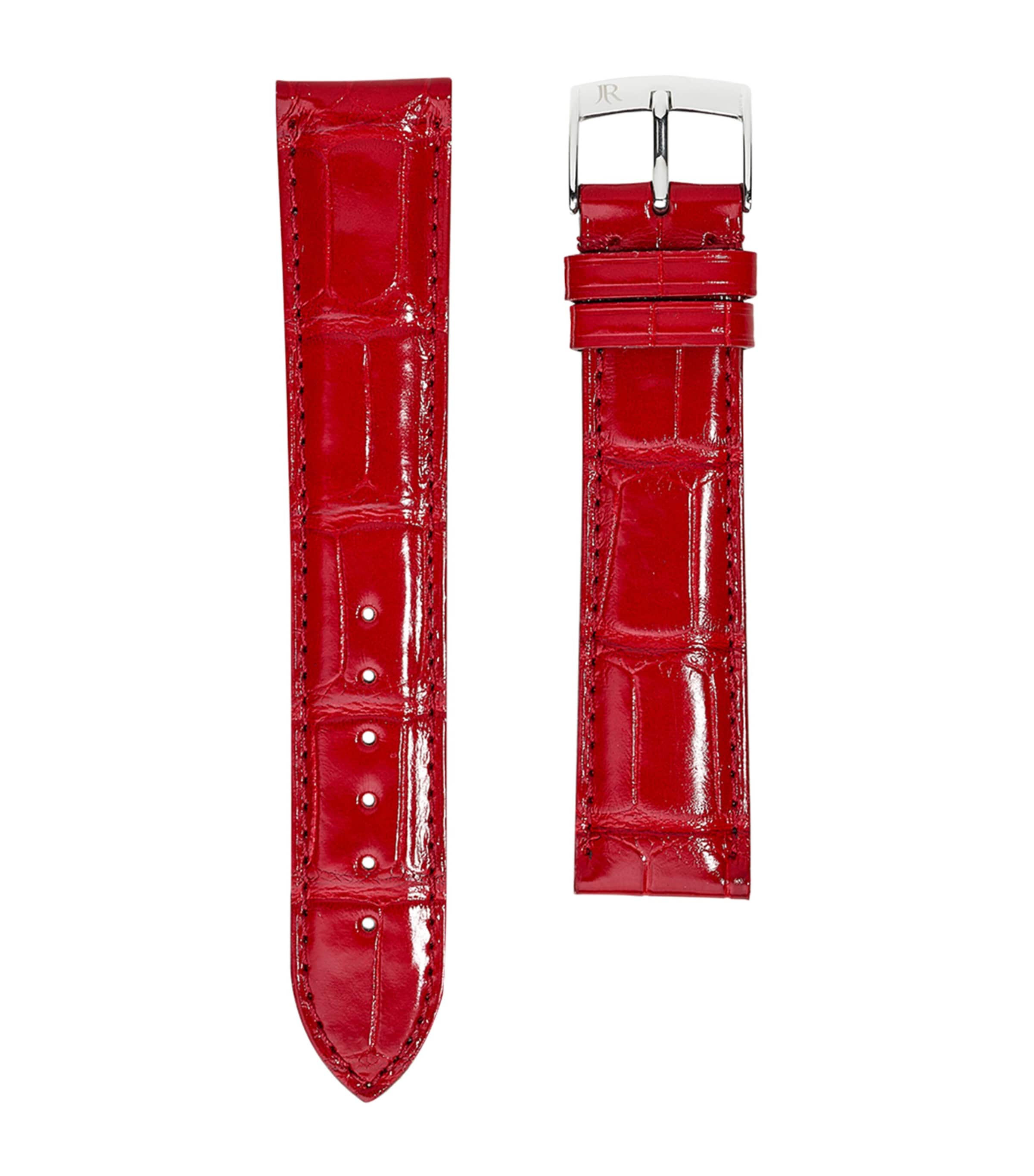 Jean Rousseau Classic 3.5 Alligator Leather Watch Strap (17mm) Red Image 1